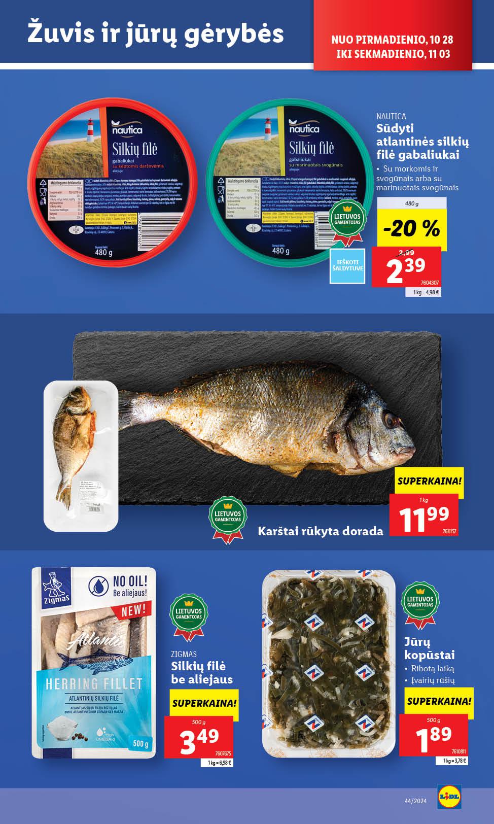 Naujausias LIDL kaininis katalogas 2024.10.28 - 2024.11.03