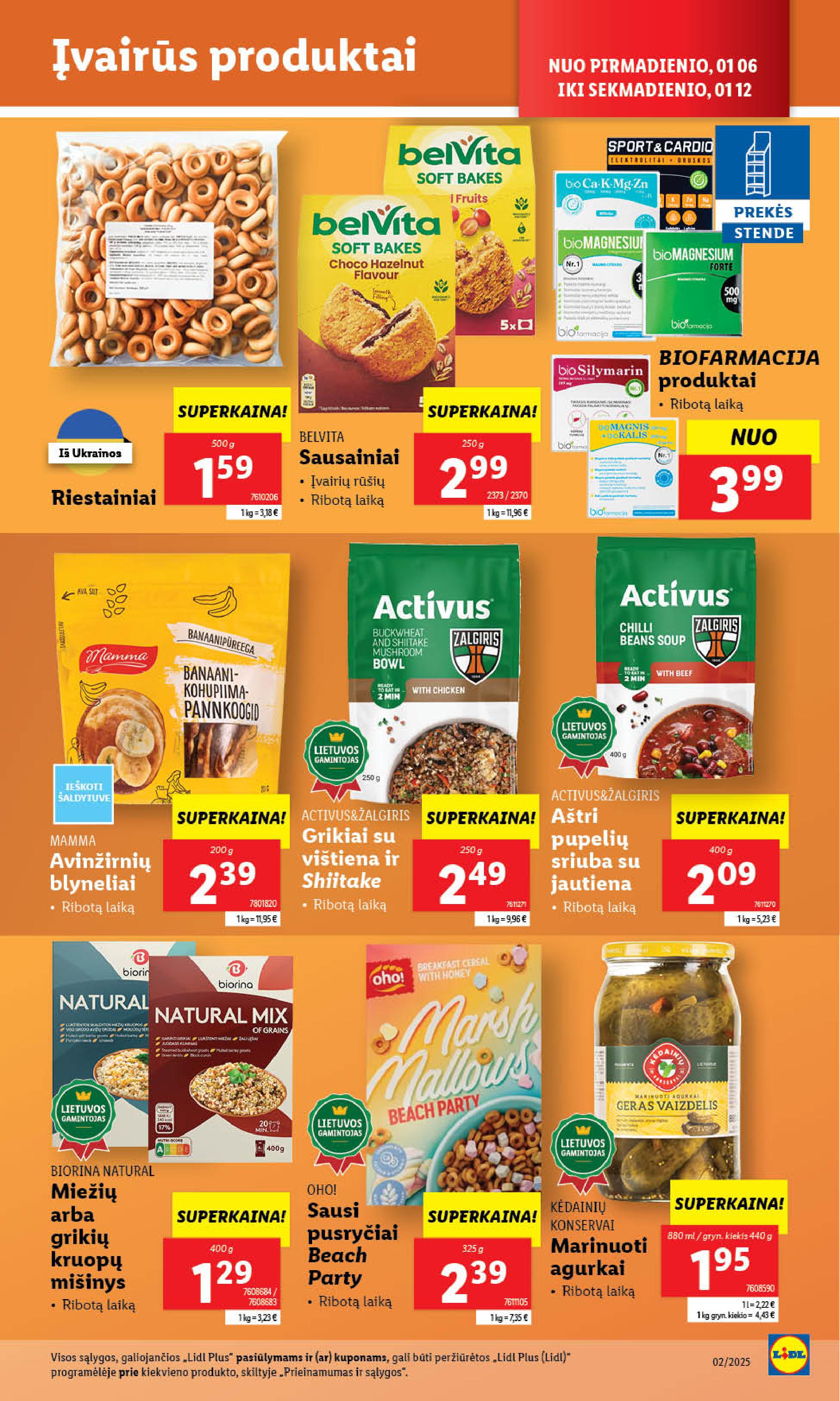 Naujausias LIDL kaininis katalogas 2025.01.06 - 2025.01.12