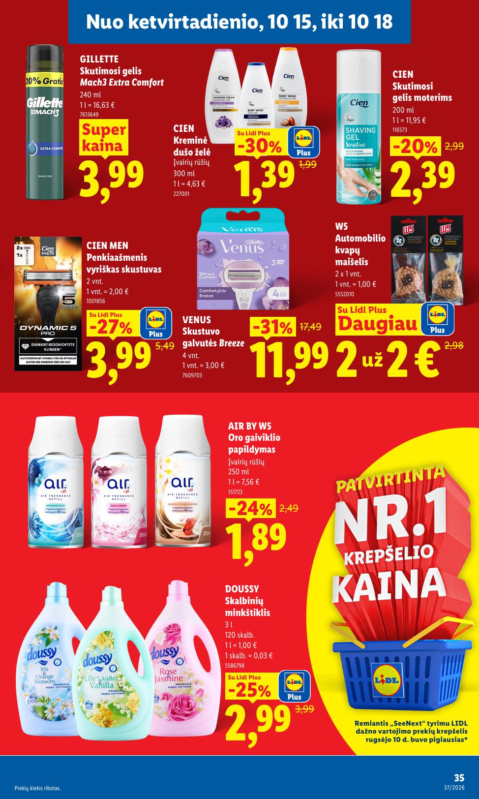 Naujausias LIDL kaininis katalogas 2026.10.12 - 2026.10.18