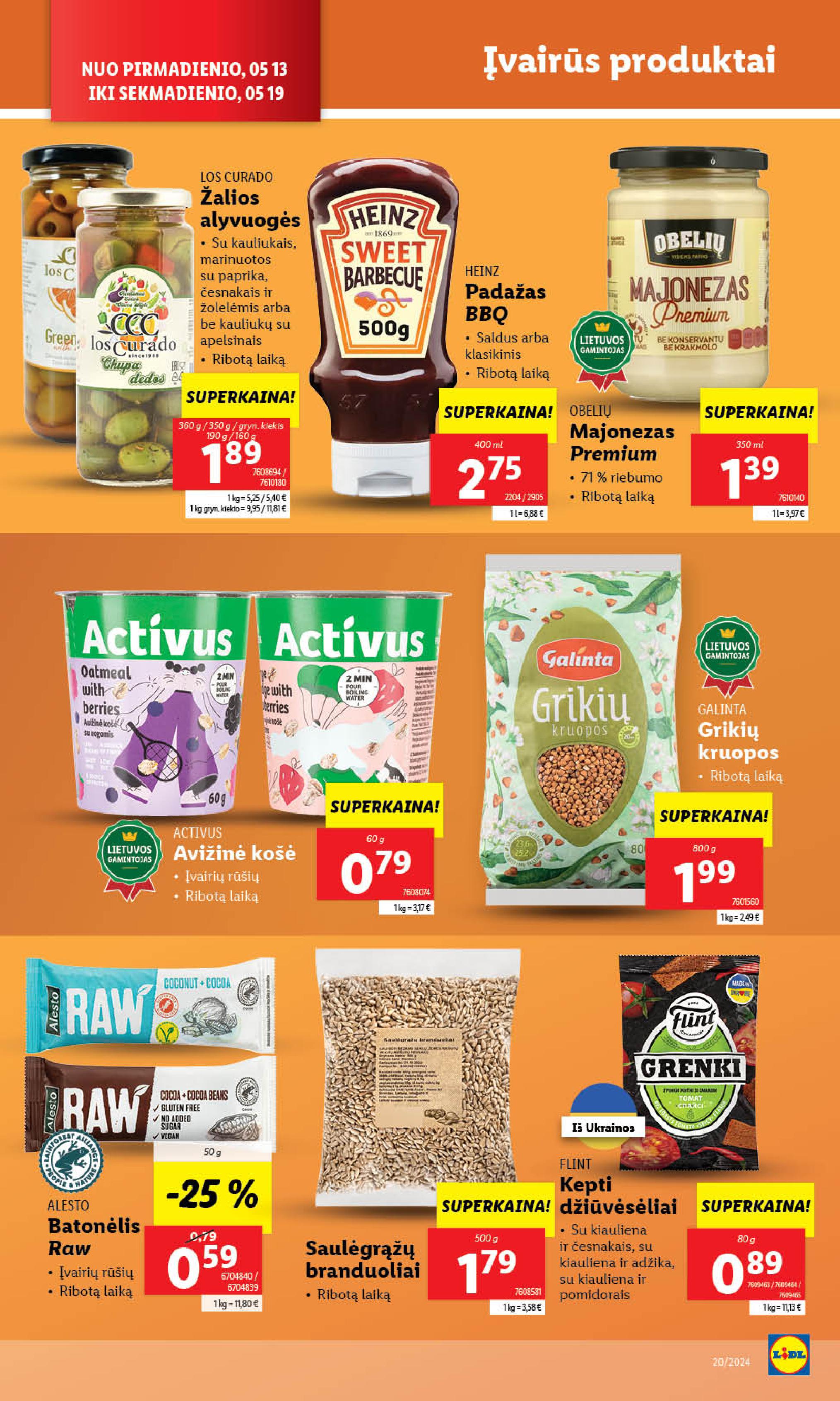 Naujausias LIDL kaininis katalogas 2024.05.13 - 2024.05.19