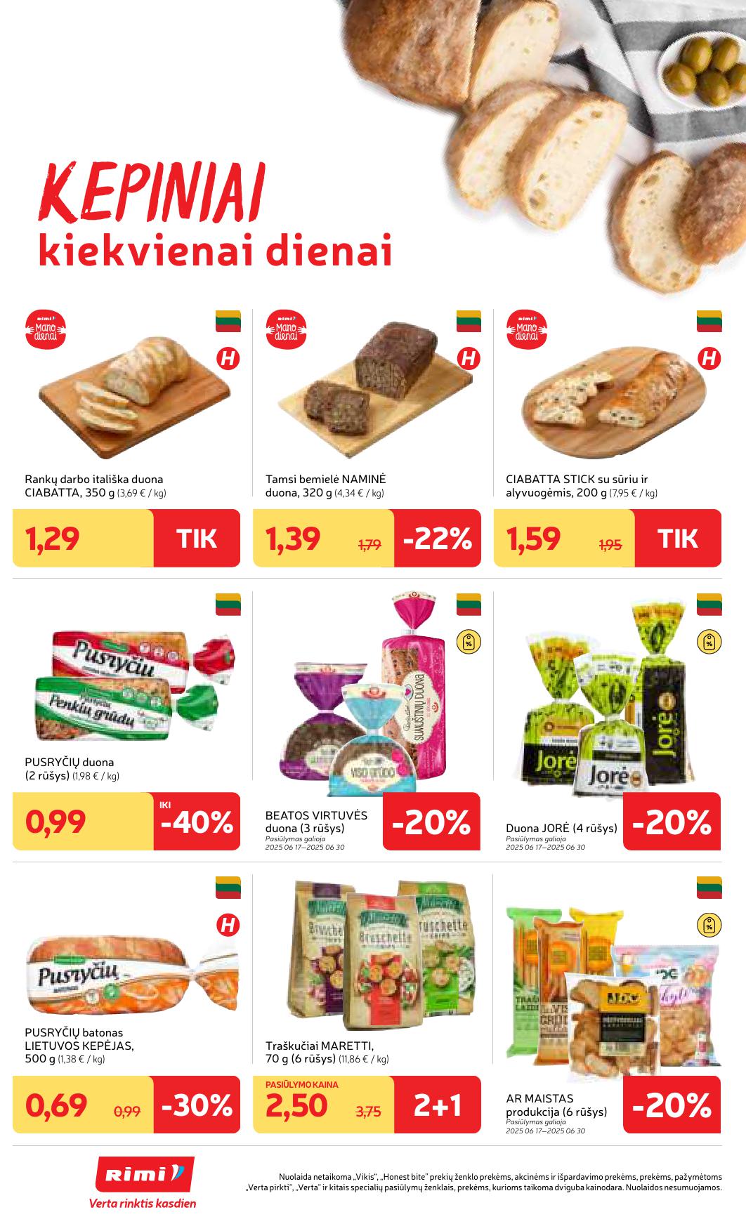 Naujausias RIMI kaininis katalogas 2025.06.24 - 2025.06.30