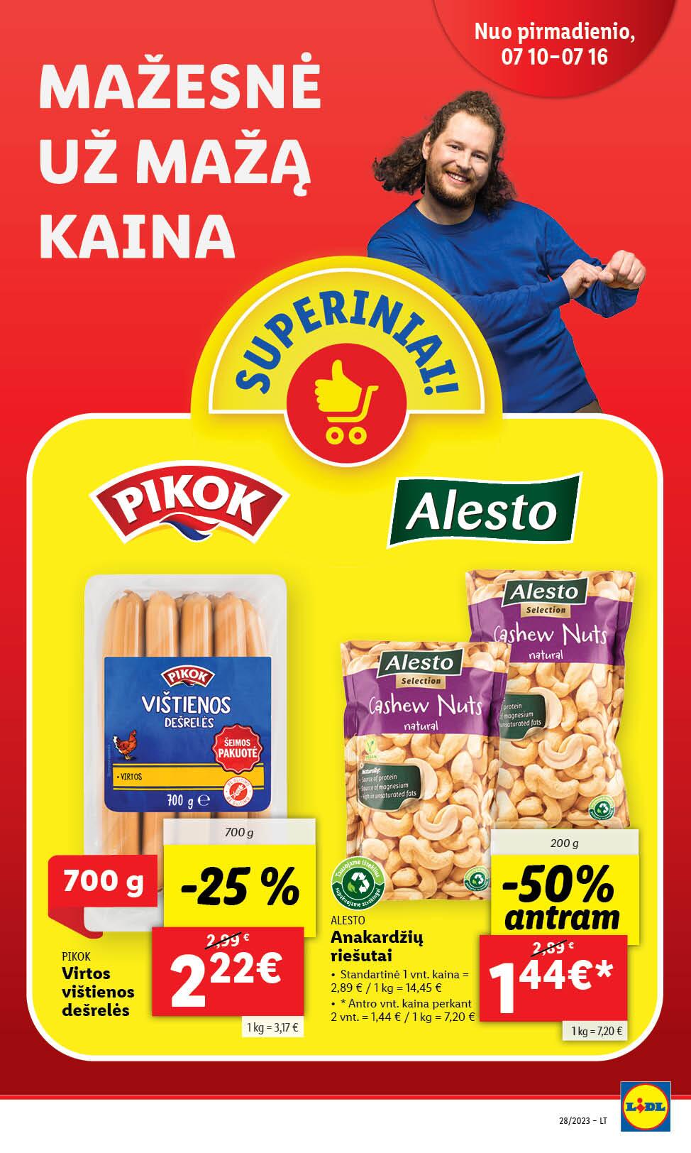 Naujausias LIDL kaininis katalogas 2023.07.10 - 2023.07.16