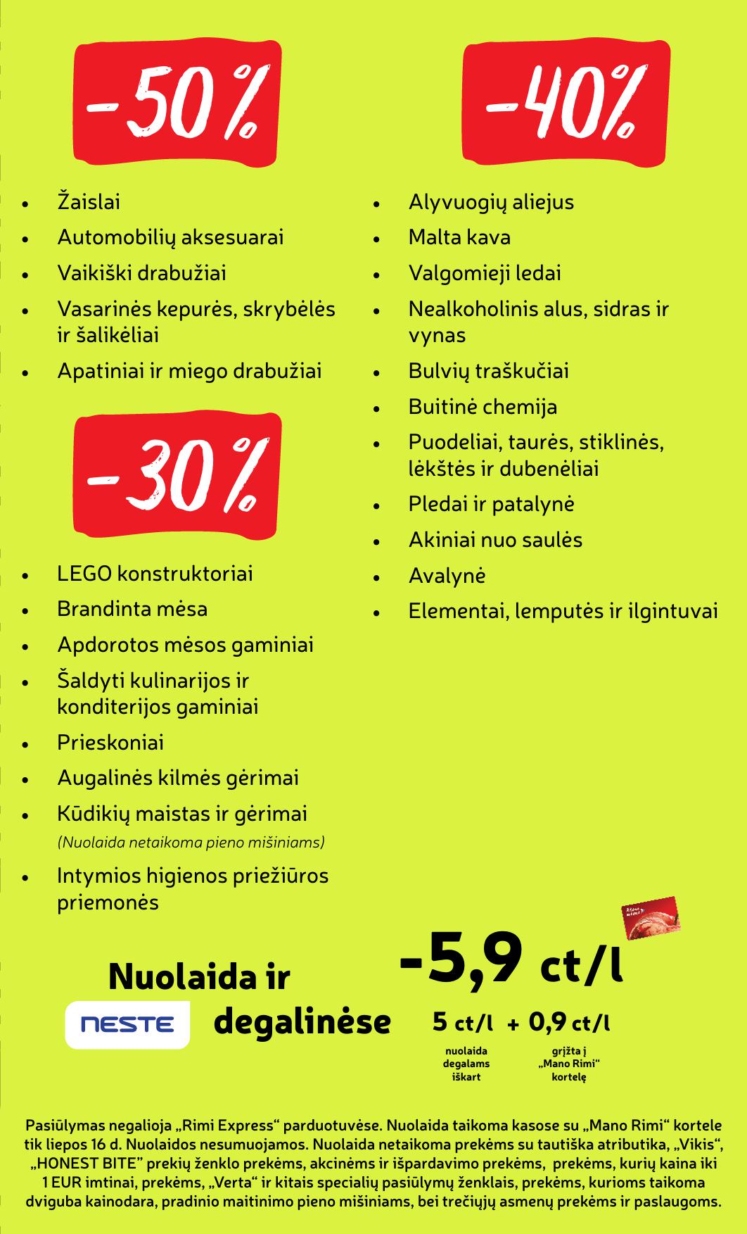 Naujausias RIMI kaininis katalogas 2026.07.14 - 2026.07.20