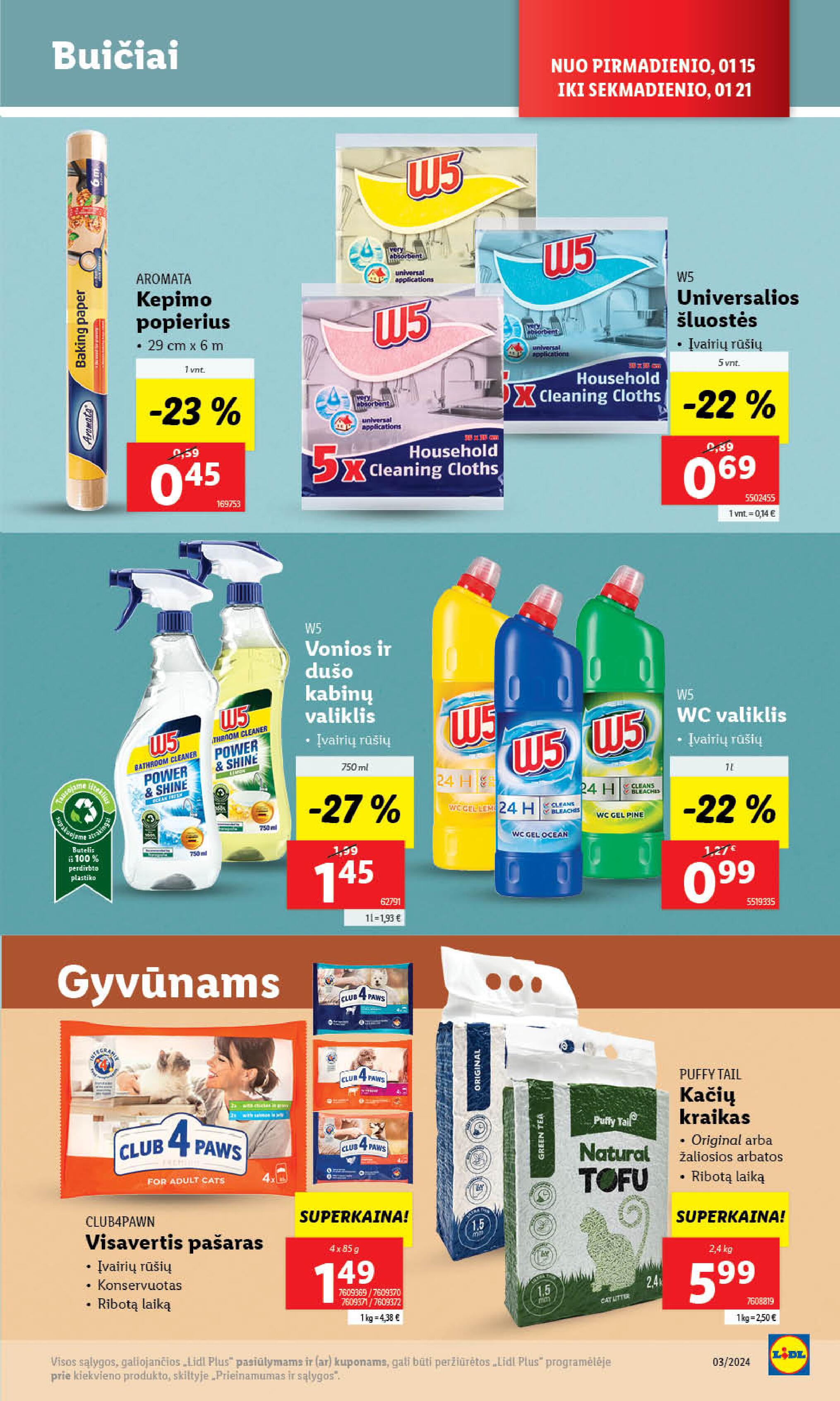 Naujausias LIDL kaininis katalogas 2024.01.15 - 2024.01.21