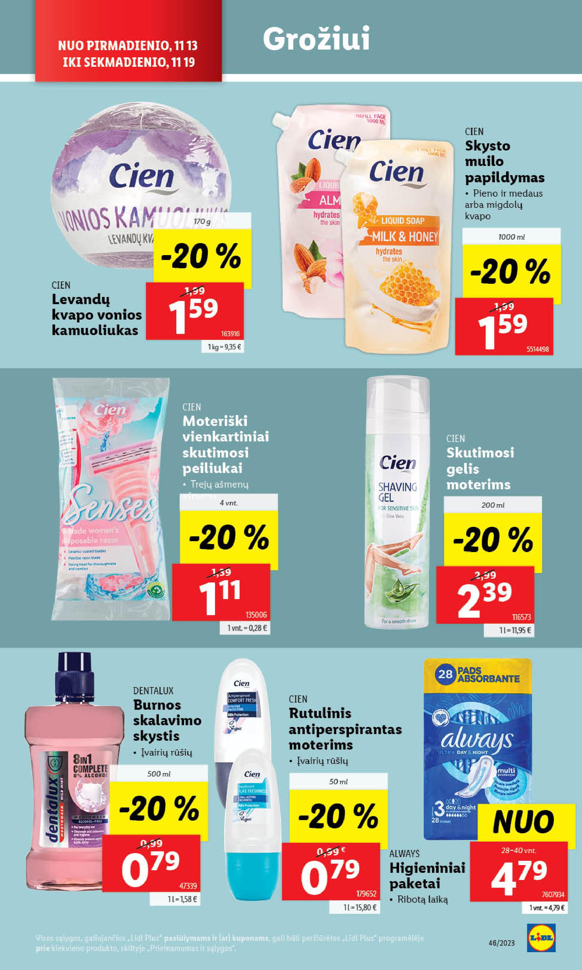 Naujausias LIDL kaininis katalogas 2023.11.13 - 2023.11.19