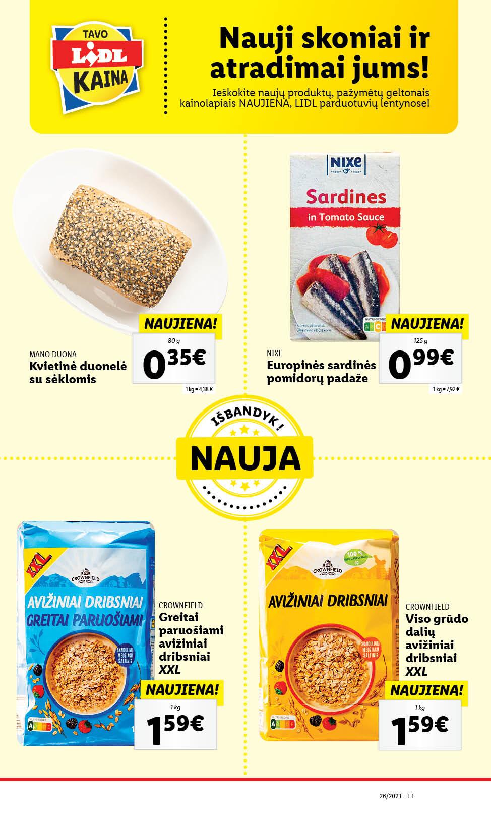 Naujausias LIDL kaininis katalogas 2023.06.26 - 2023.07.02