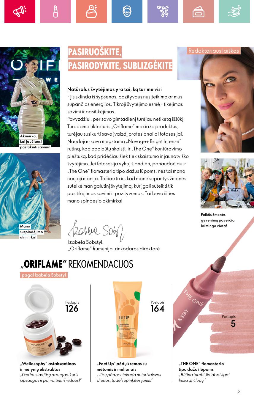 ORIFLAME katalogas galioja 2025.06.01 - 2025.06.21