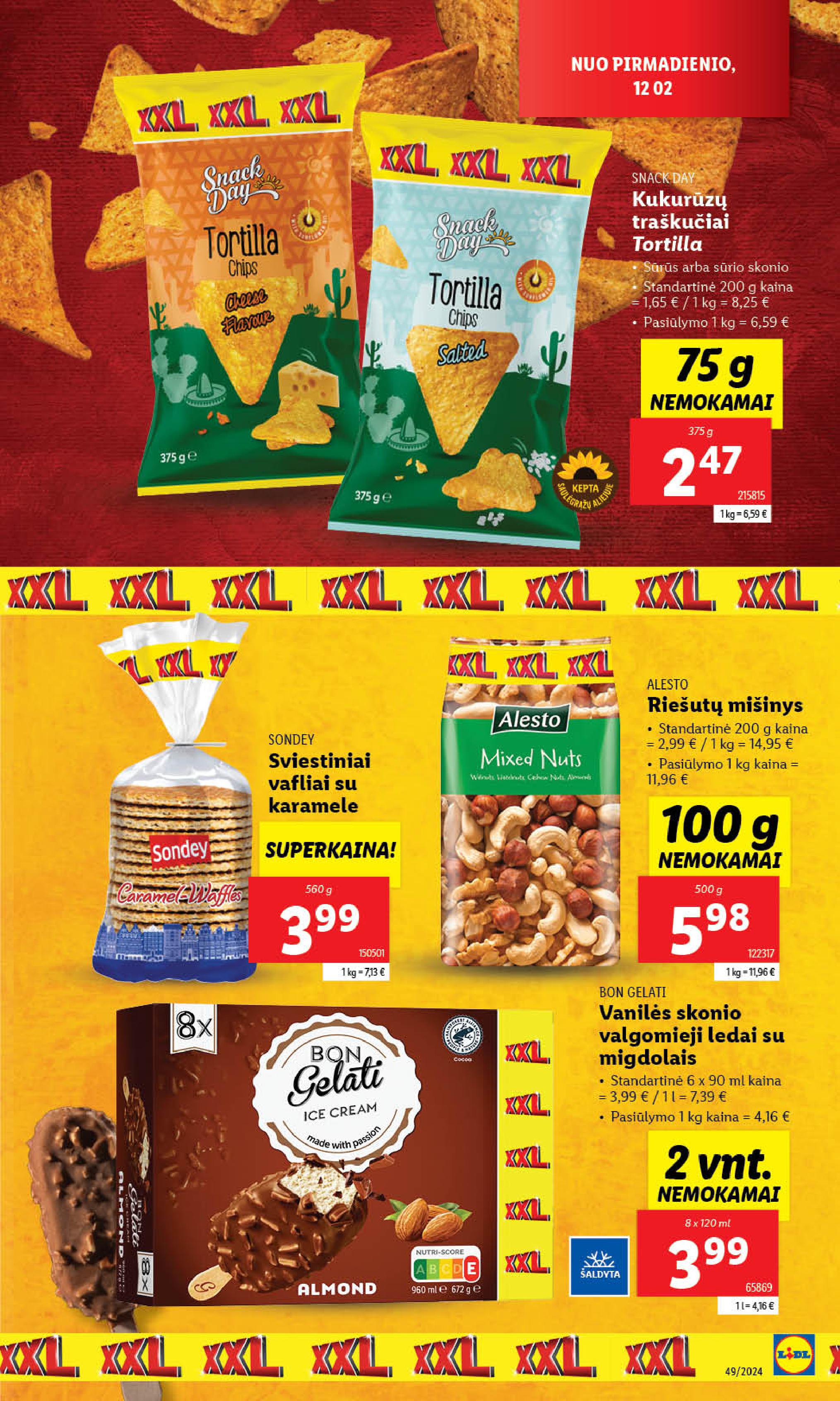 LIDL XXL savaitė "DAUGIAU KAINUOJA MAŽIAU" galioja nuo 2024.12.02
