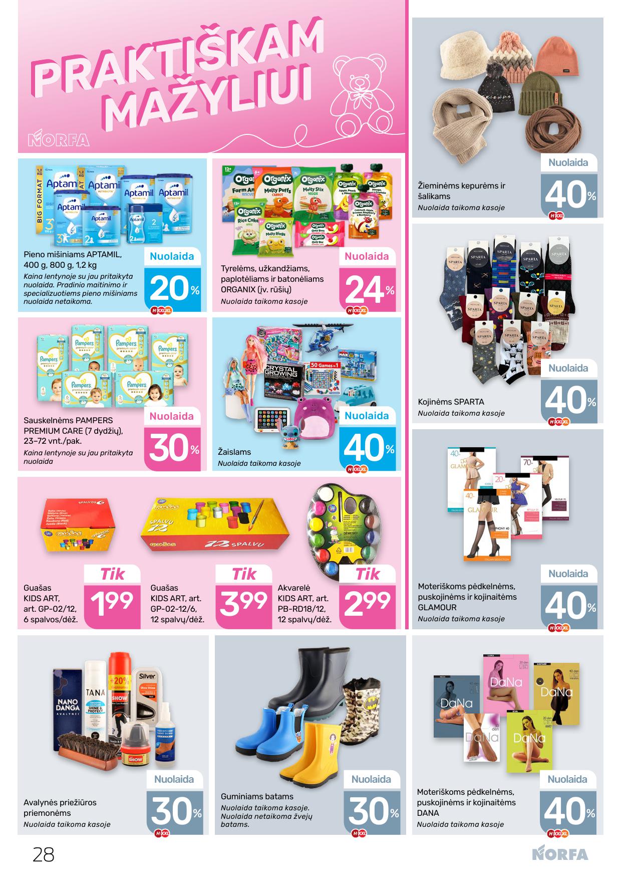 Naujausias NORFA kaininis katalogas 2026.10.01 - 2026.10.14