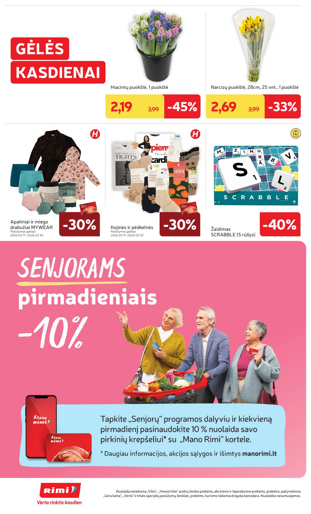 Naujausias RIMI kaininis katalogas 2026.03.24 - 2026.03.30