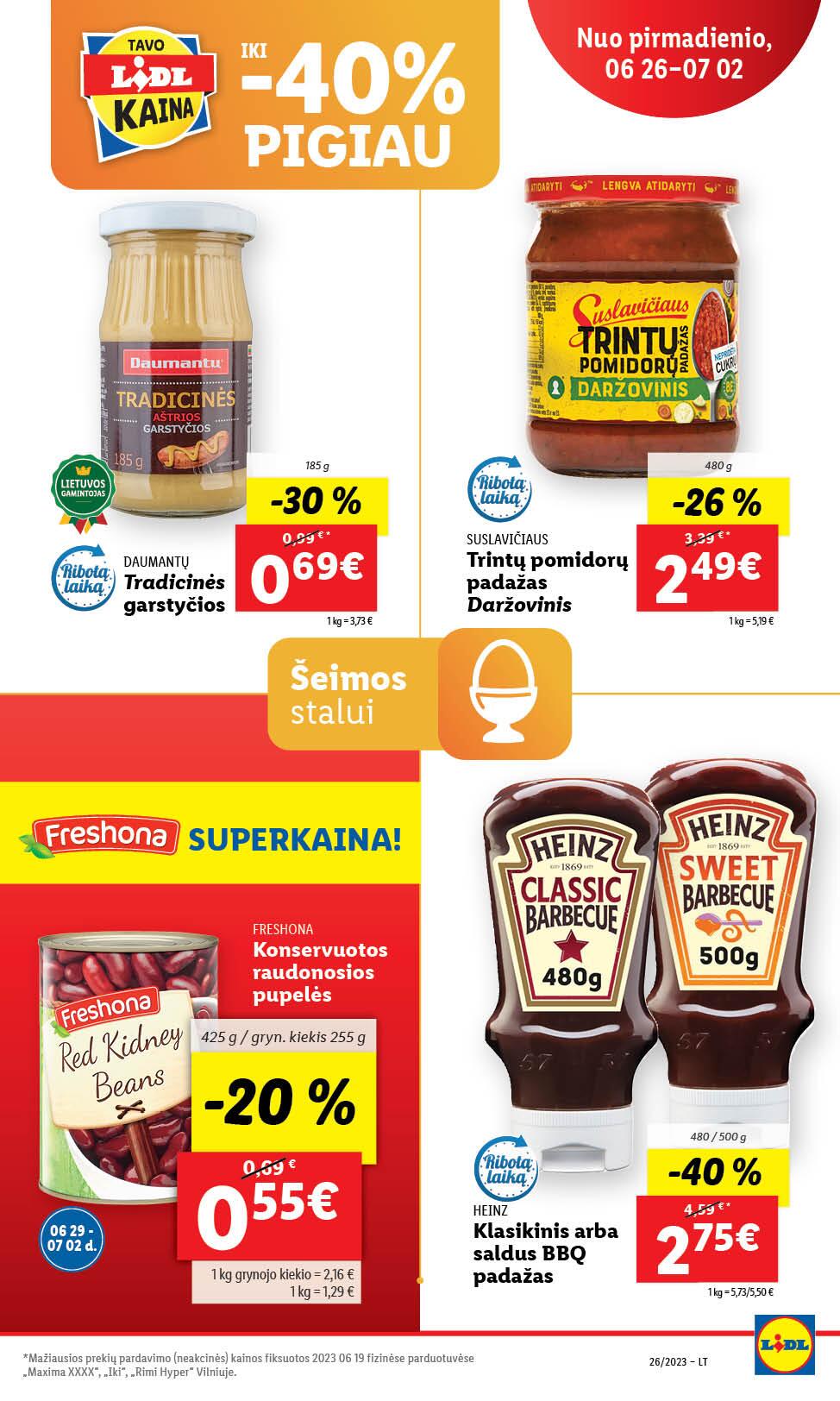 Naujausias LIDL kaininis katalogas 2023.06.26 - 2023.07.02