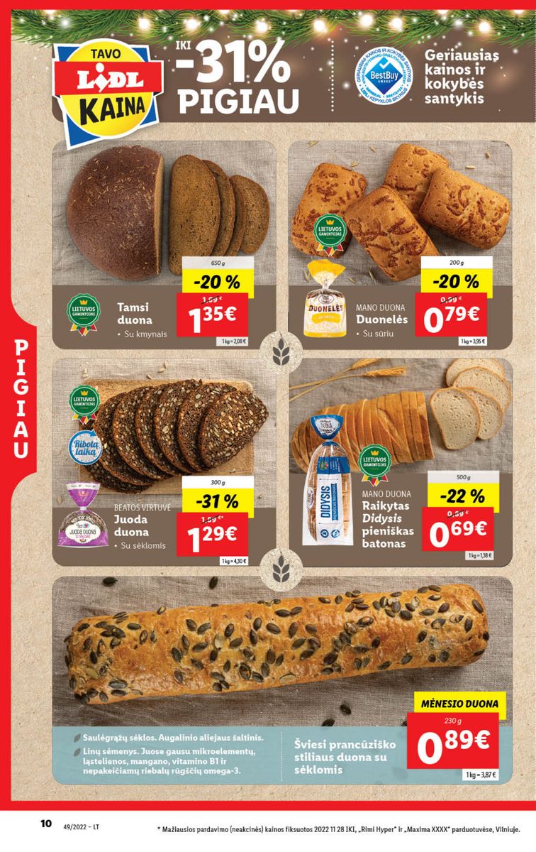 Naujausias LIDL kaininis katalogas 2022.12.05 - 2022.12.11