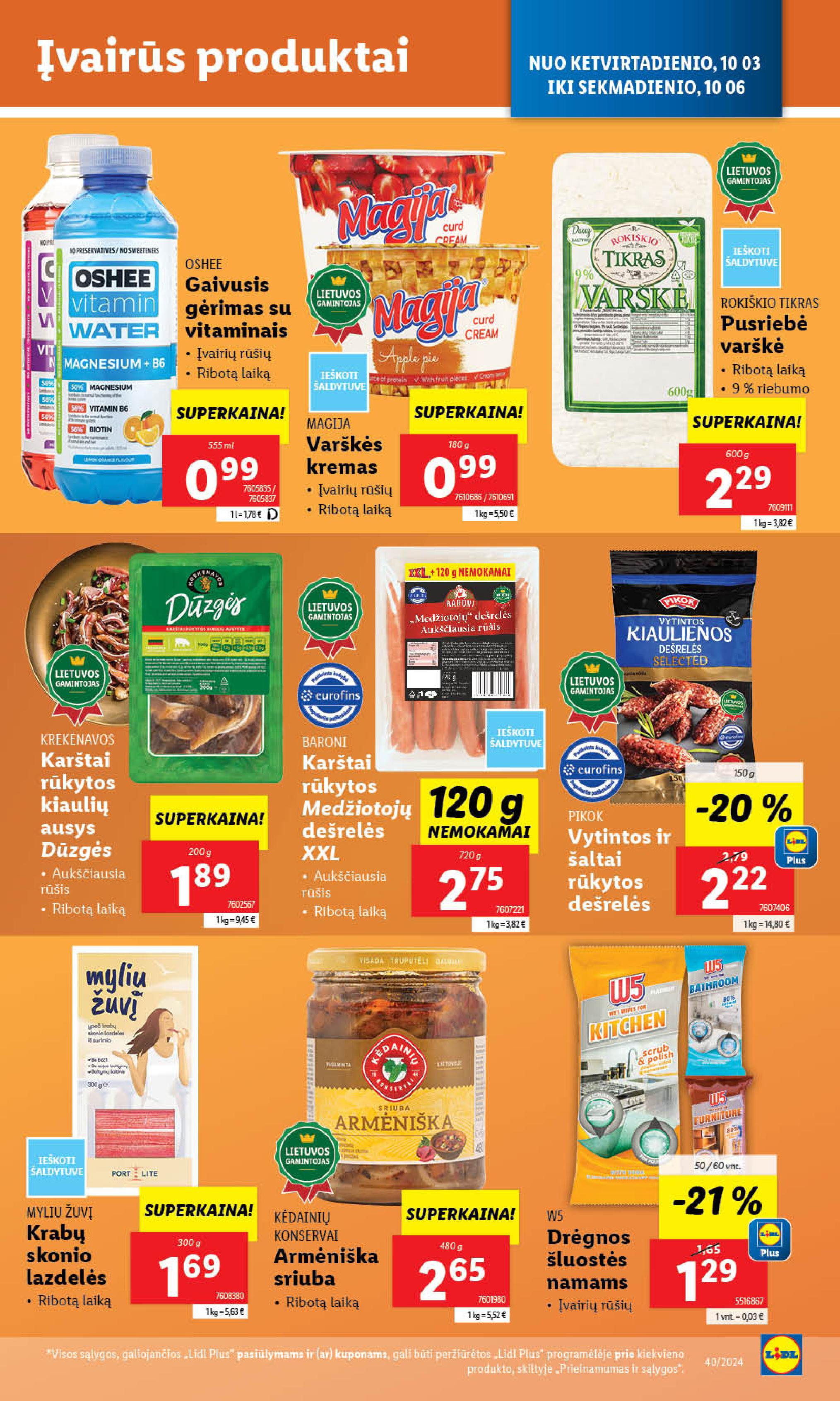 Naujausias LIDL kaininis katalogas 2024.09.30 - 2024.10.06