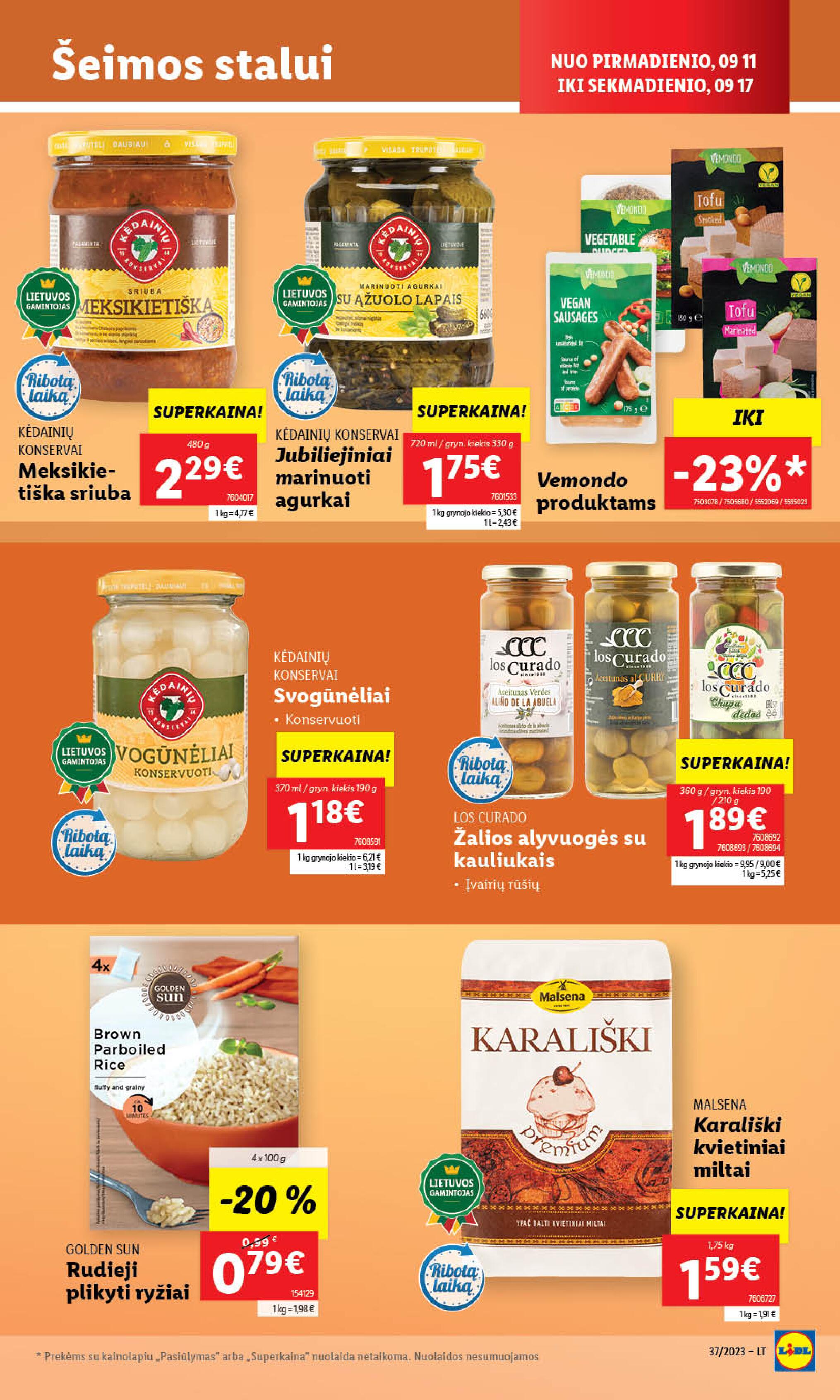 Naujausias LIDL kaininis katalogas 2023.09.11 - 2023.09.17