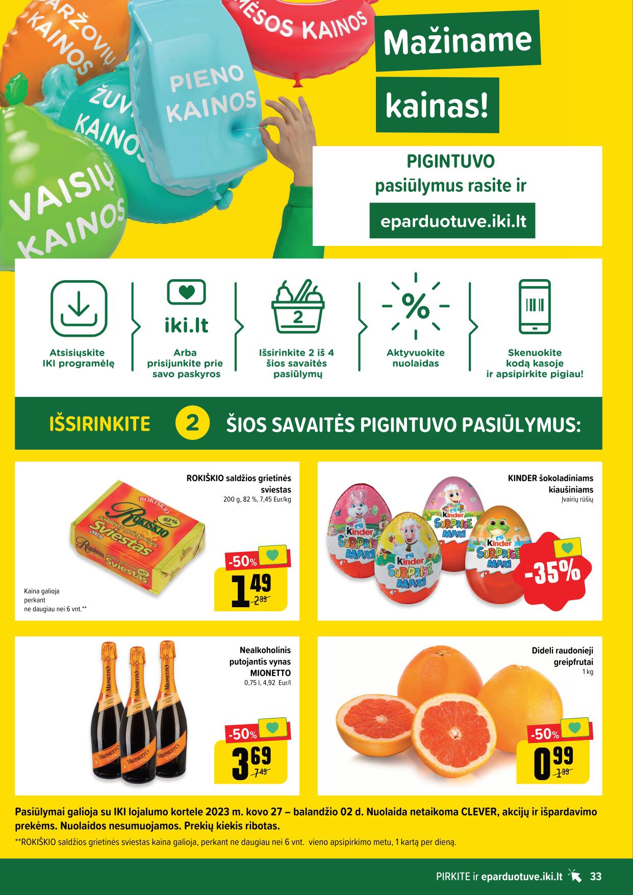 Naujausias IKI kaininis katalogas 2023.03.27 - 2023.04.02