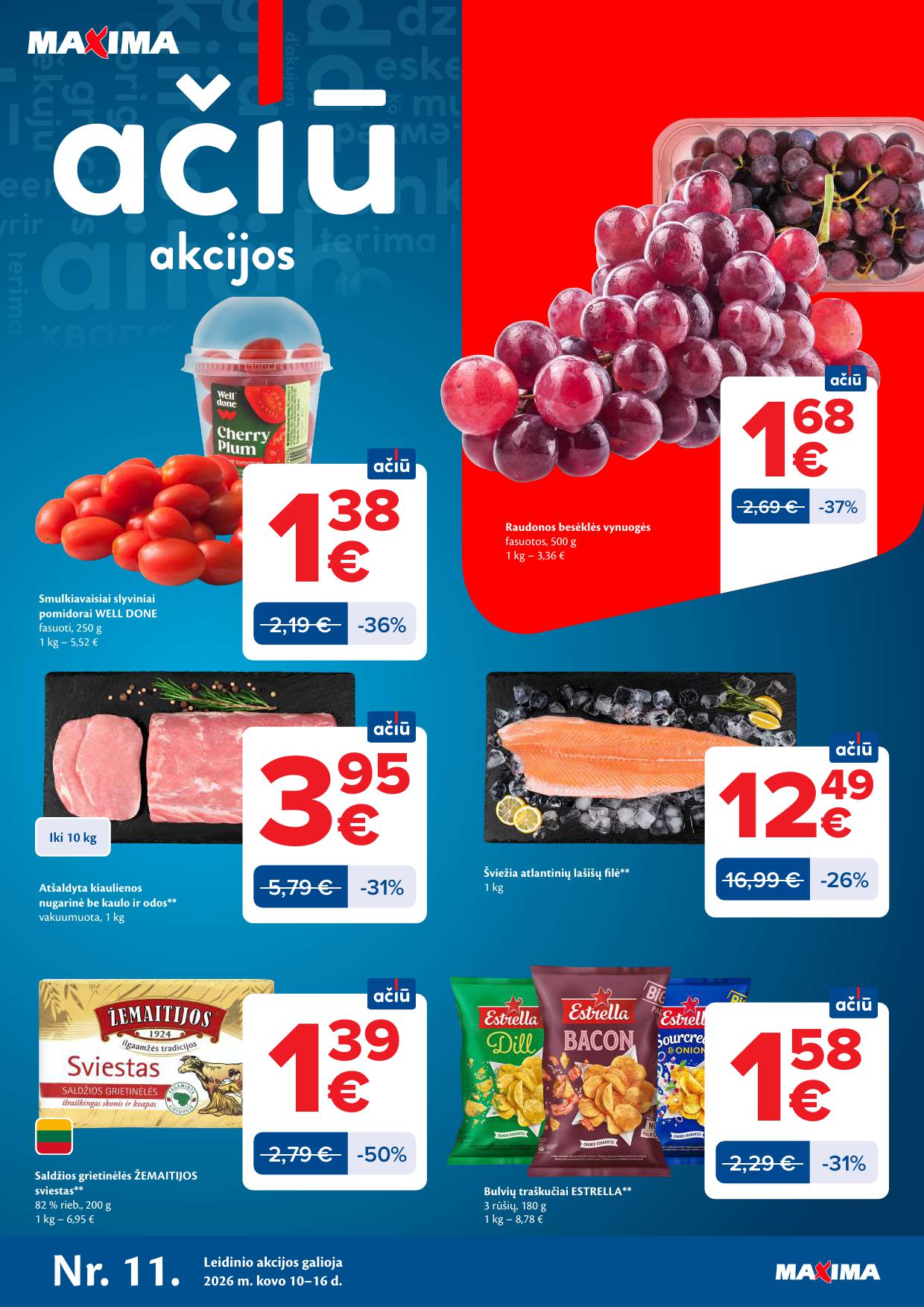 Naujausias MAXIMA kaininis katalogas 2026.03.10 - 2026.03.16