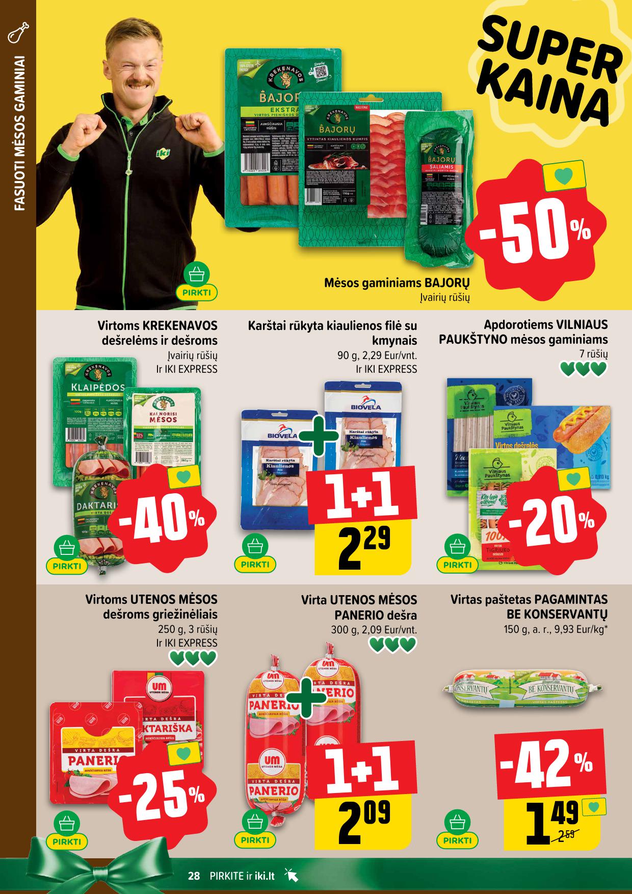 Naujausias IKI kaininis katalogas 2025.11.10 - 2025.11.16