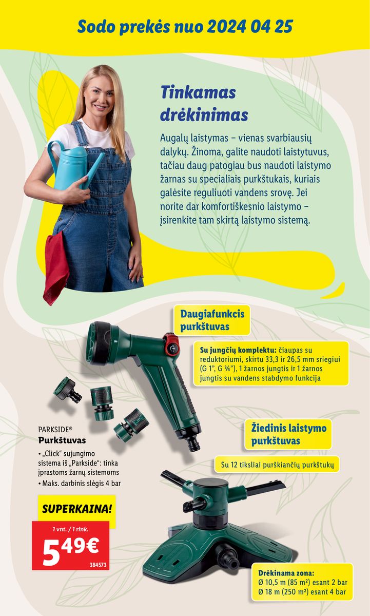 LIDL SODO PREKIŲ KATALOGAS "Visi į sodą"