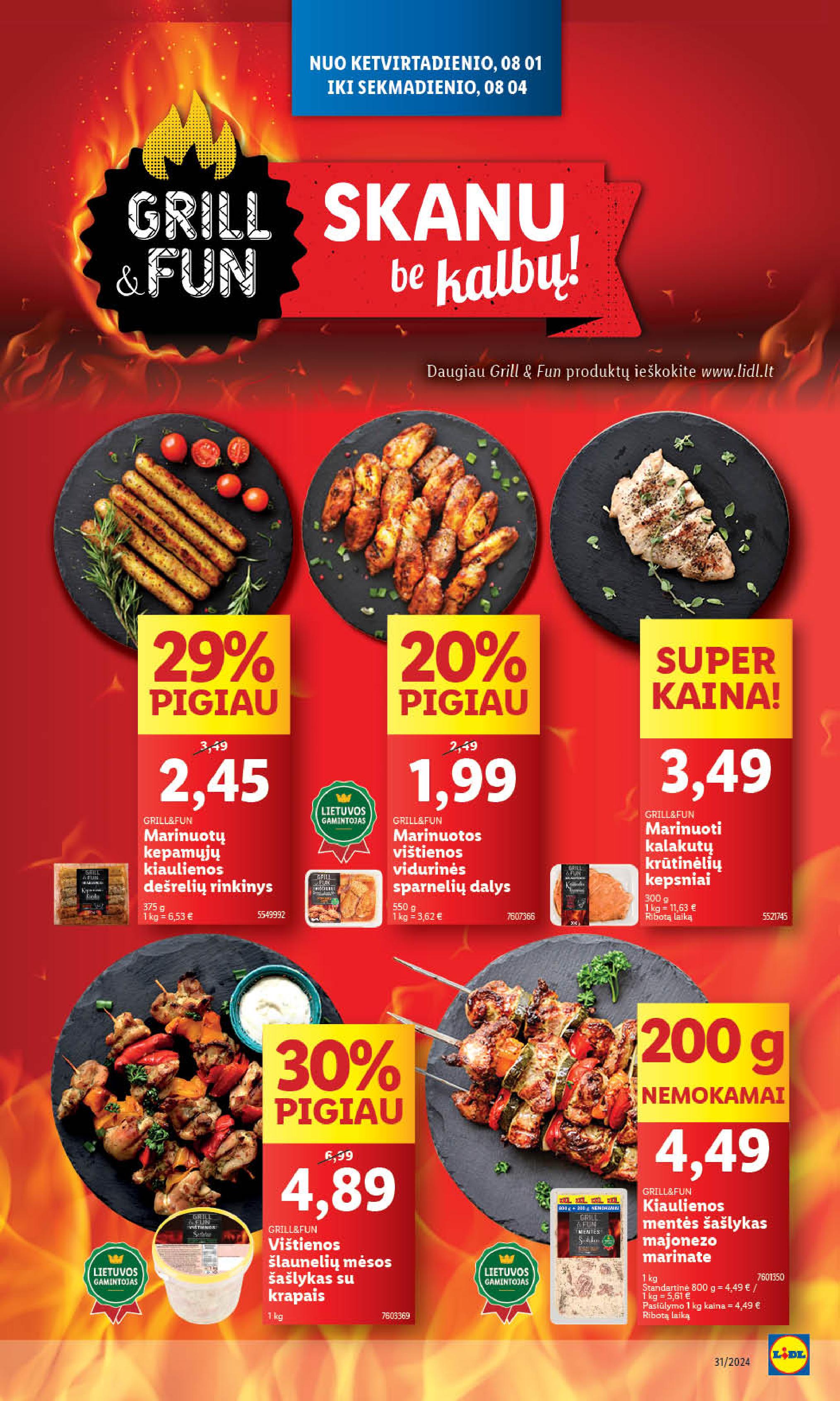 Naujausias LIDL kaininis katalogas 2024.07.29 - 2024.08.04