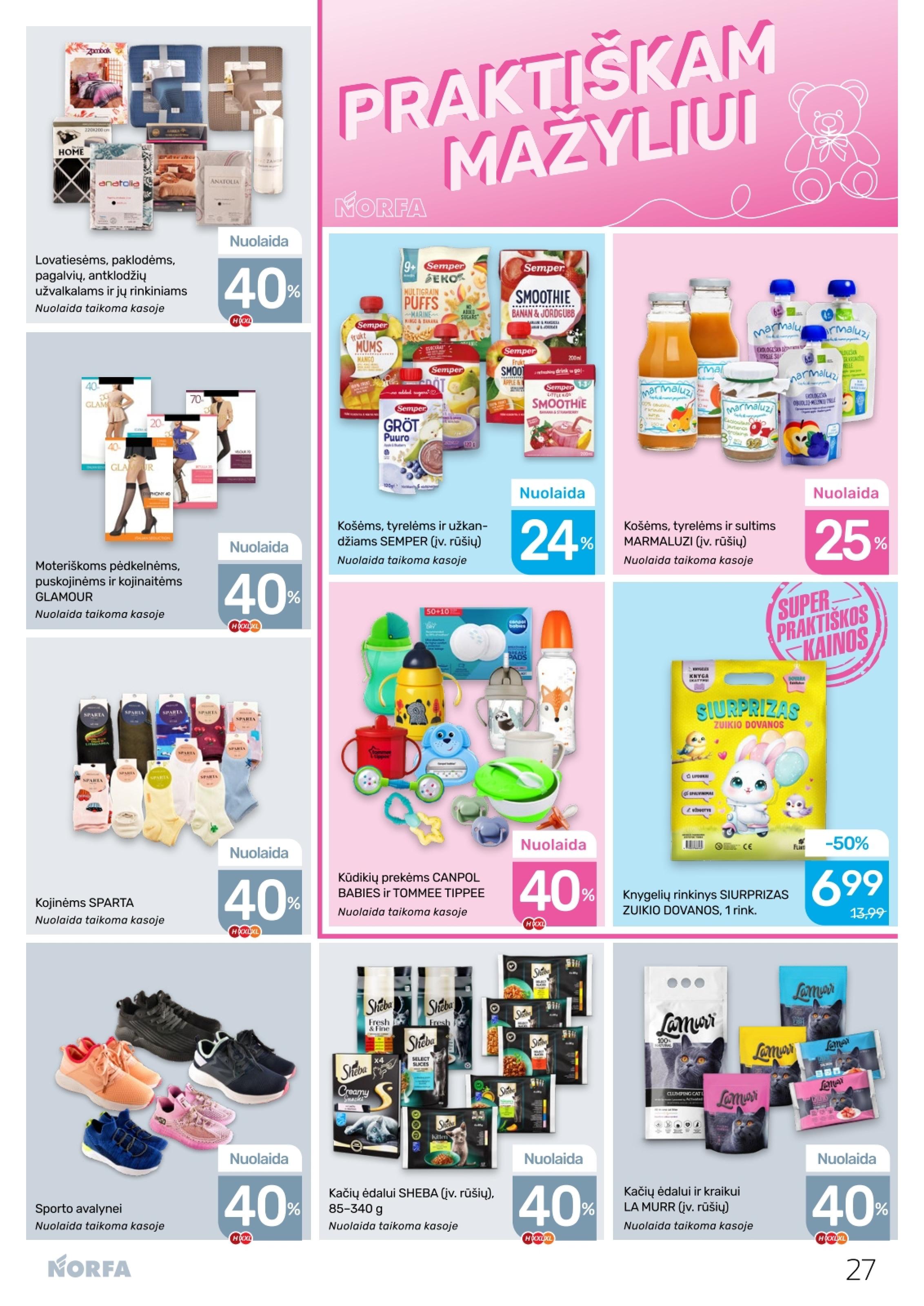 Naujausias NORFA kaininis katalogas 2026.03.19 - 2026.04.01