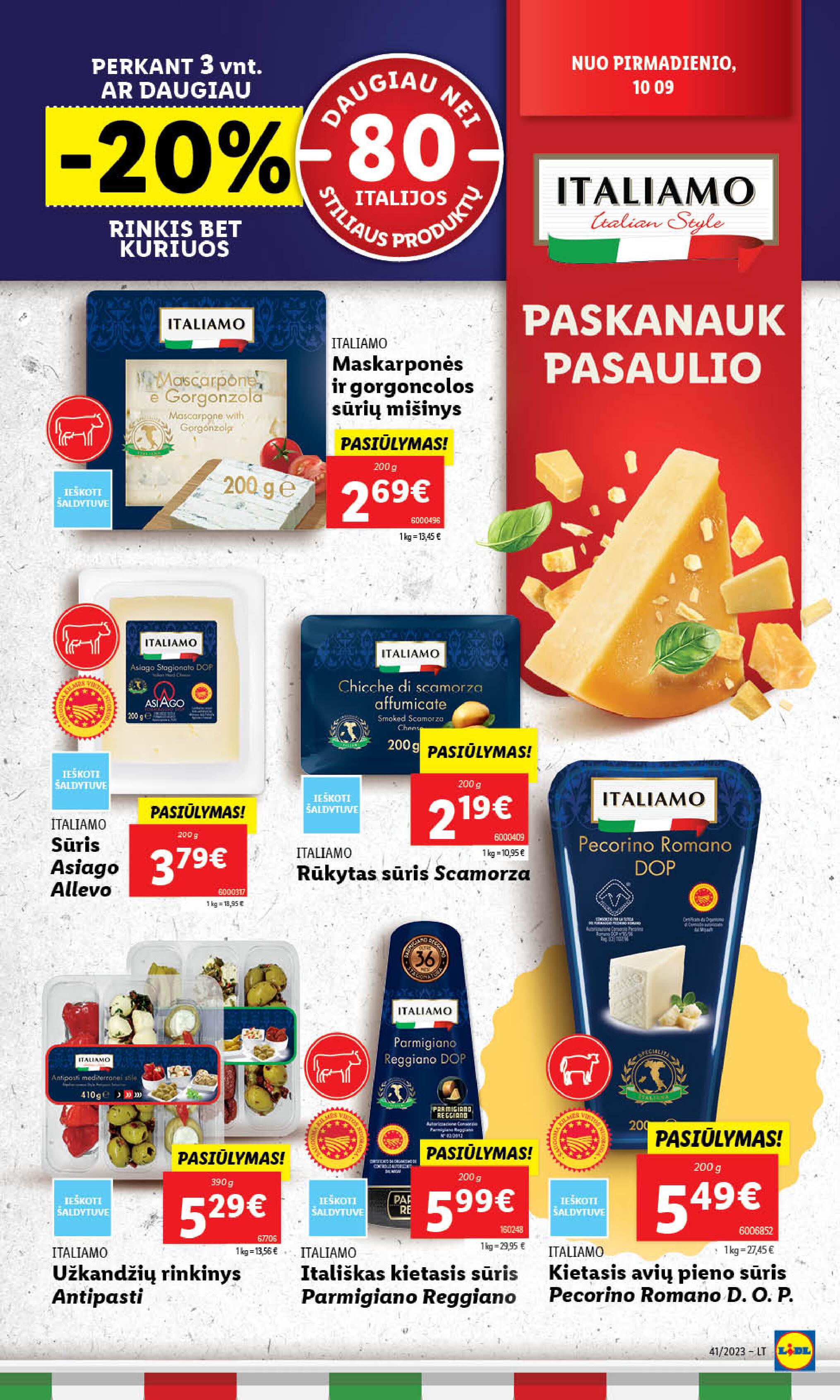Naujausias LIDL kaininis katalogas 2023.10.09 - 2023.10.15