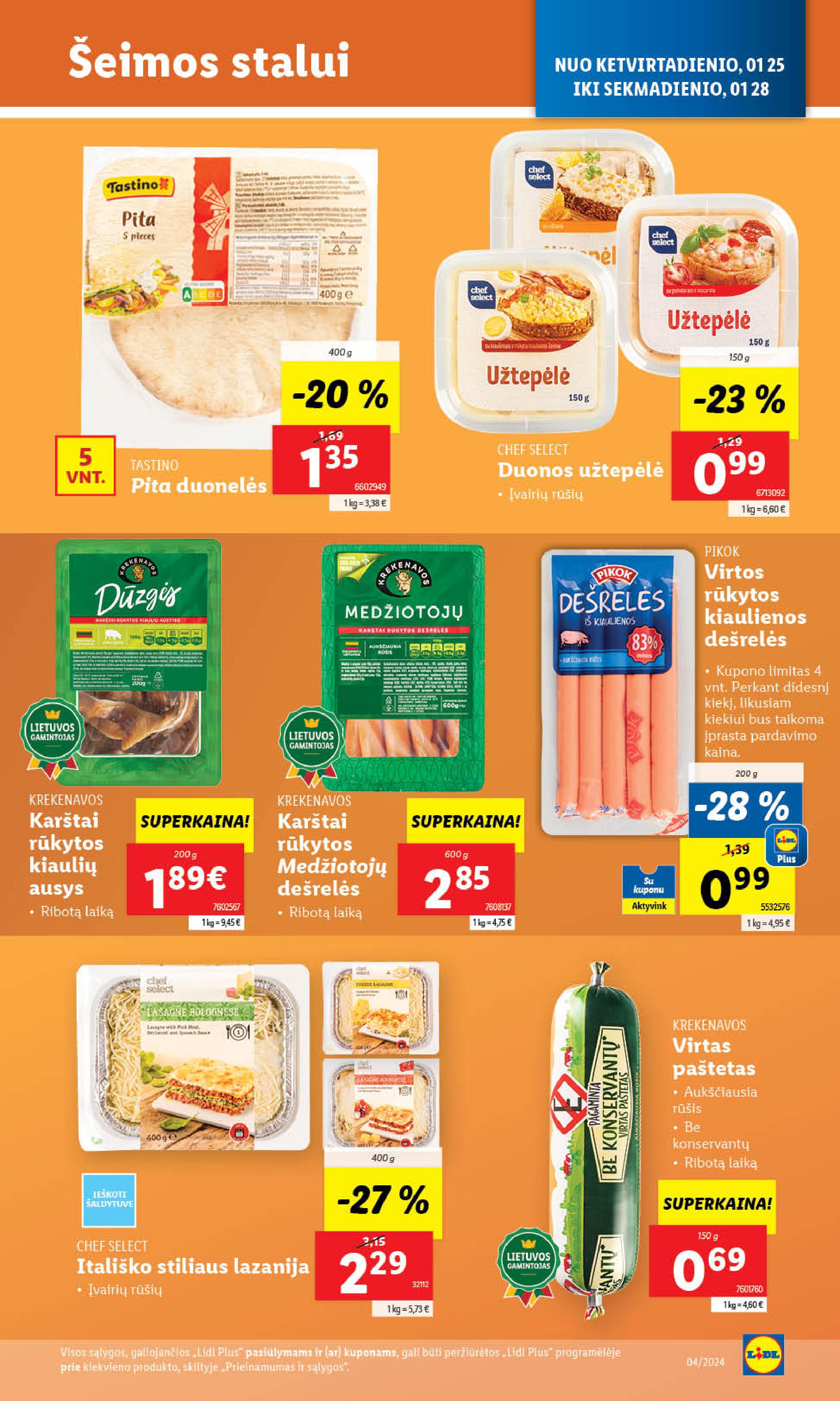 Naujausias LIDL kaininis katalogas 2024.01.22 - 2024.01.28