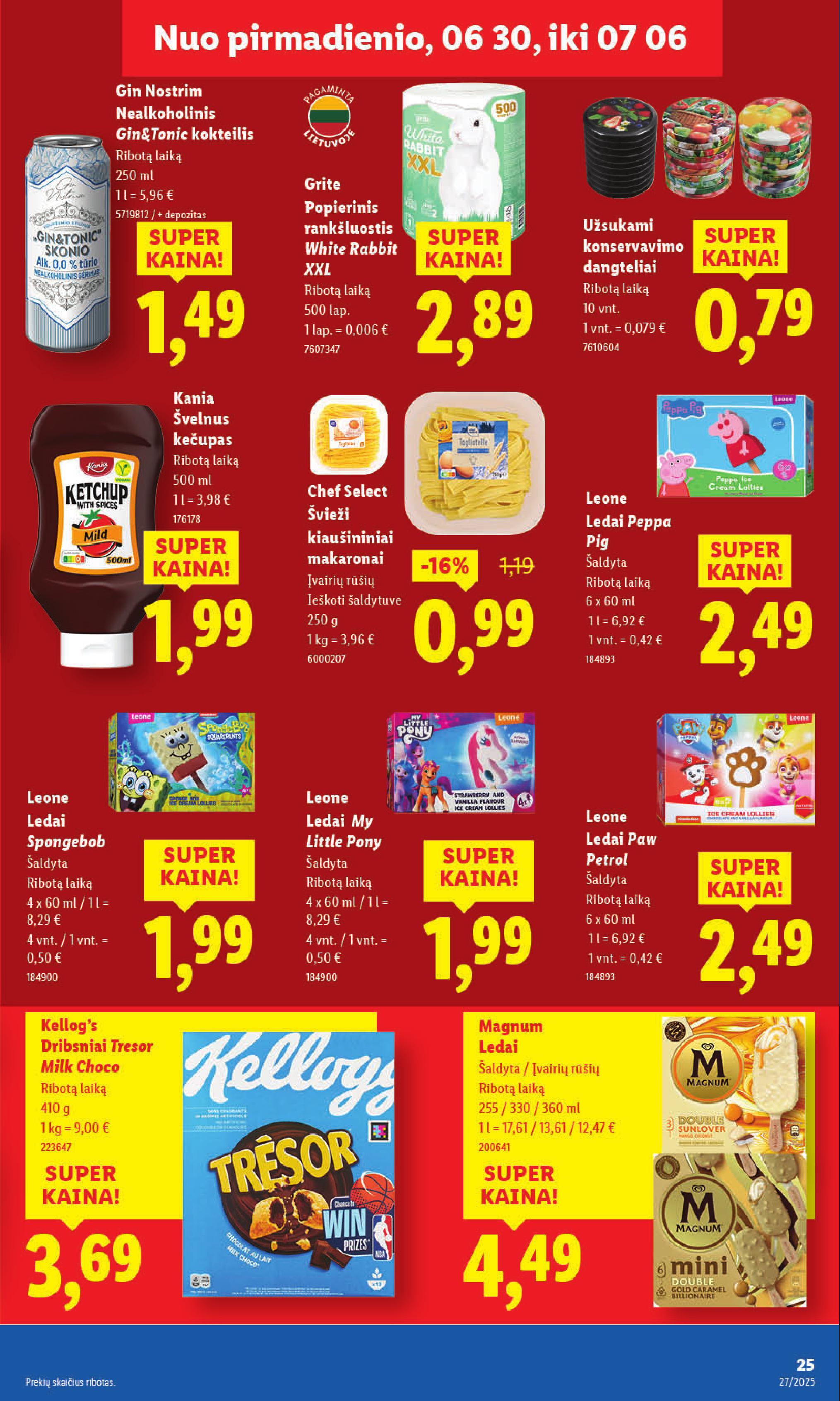 Naujausias LIDL kaininis katalogas 2025.06.30 - 2025.07.06