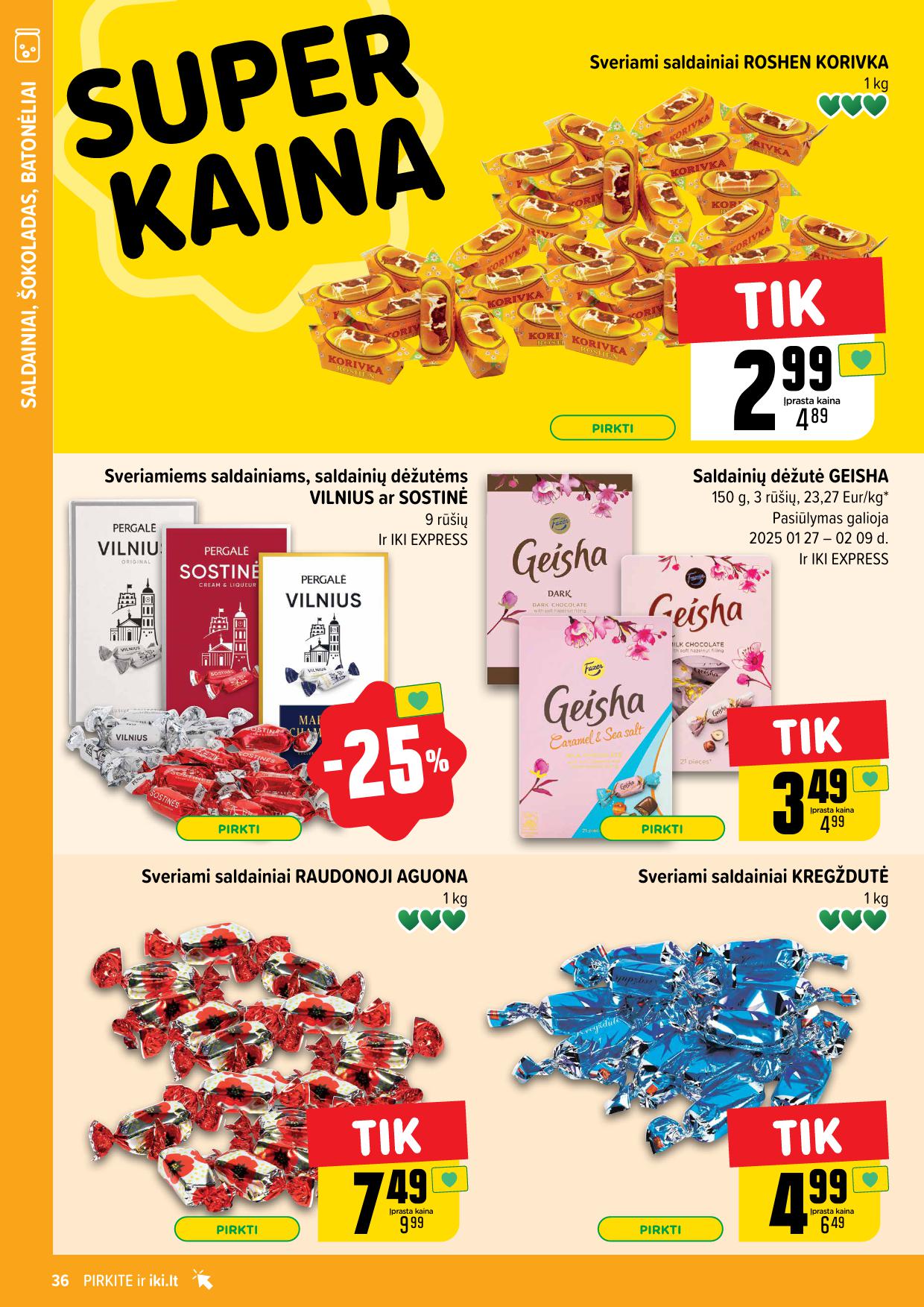 Naujausias IKI kaininis katalogas 2025.01.27 - 2025.02.02
