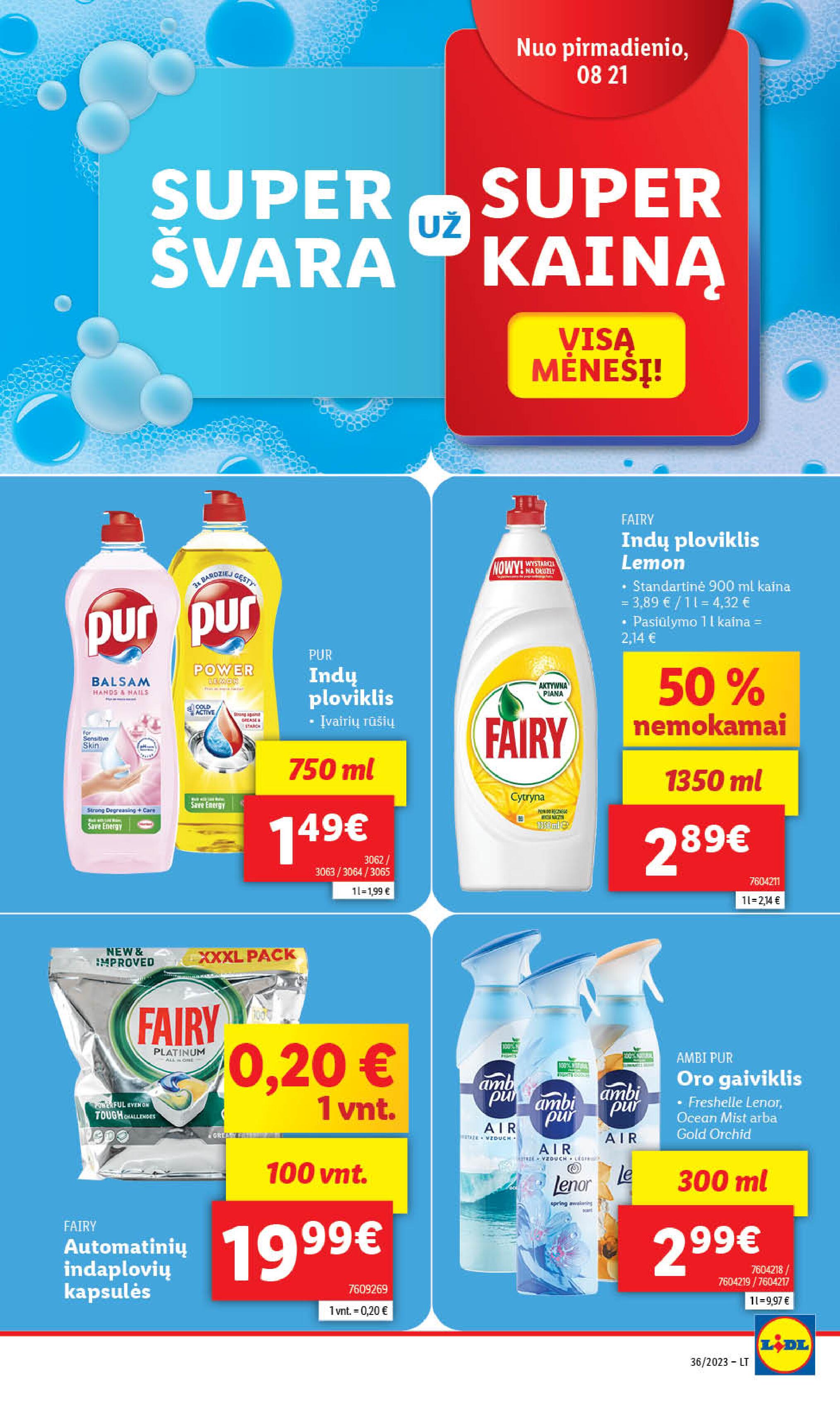 Naujausias LIDL kaininis katalogas 2023.09.04 - 2023.09.10