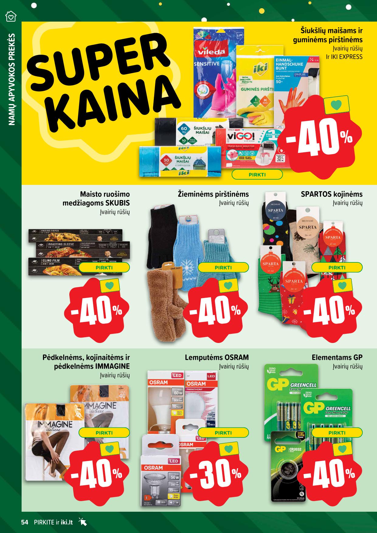Naujausias IKI kaininis katalogas 2024.12.02 - 2024.12.08