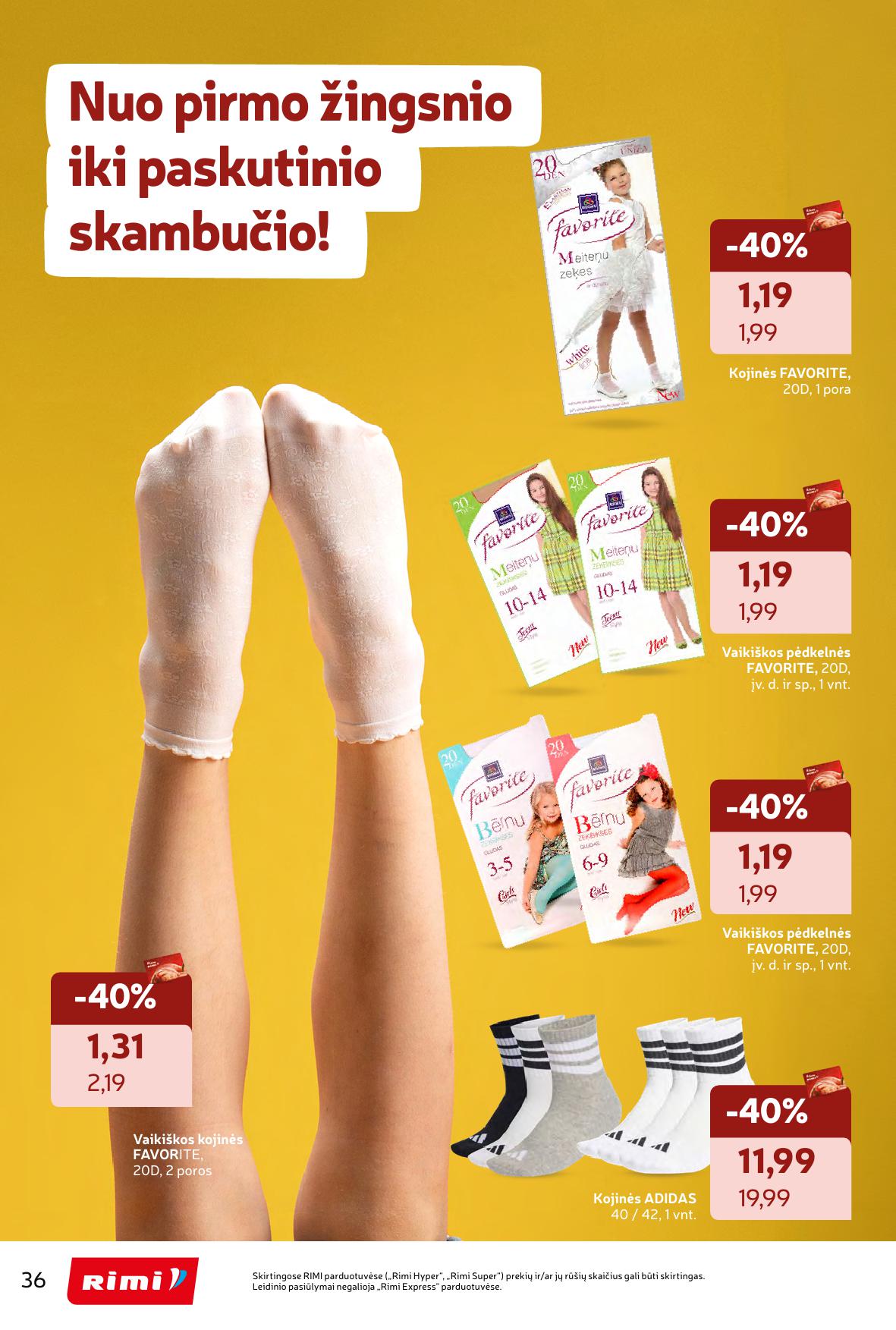 RIMI mokyklinių prekių katalogas "Atgal į mokyklą"