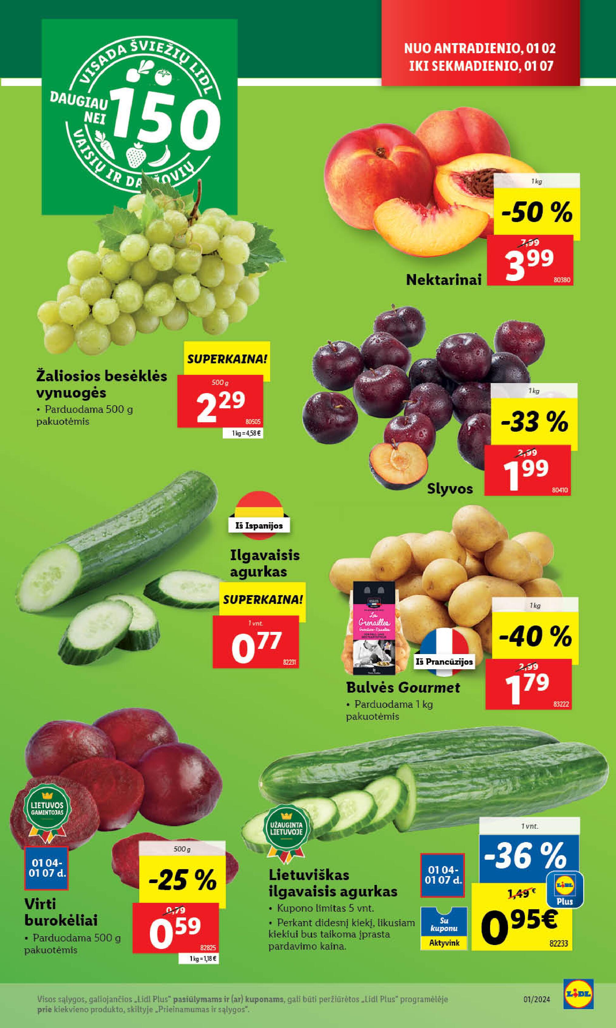 Naujausias LIDL kaininis katalogas 2024.01.02 - 2024.01.07