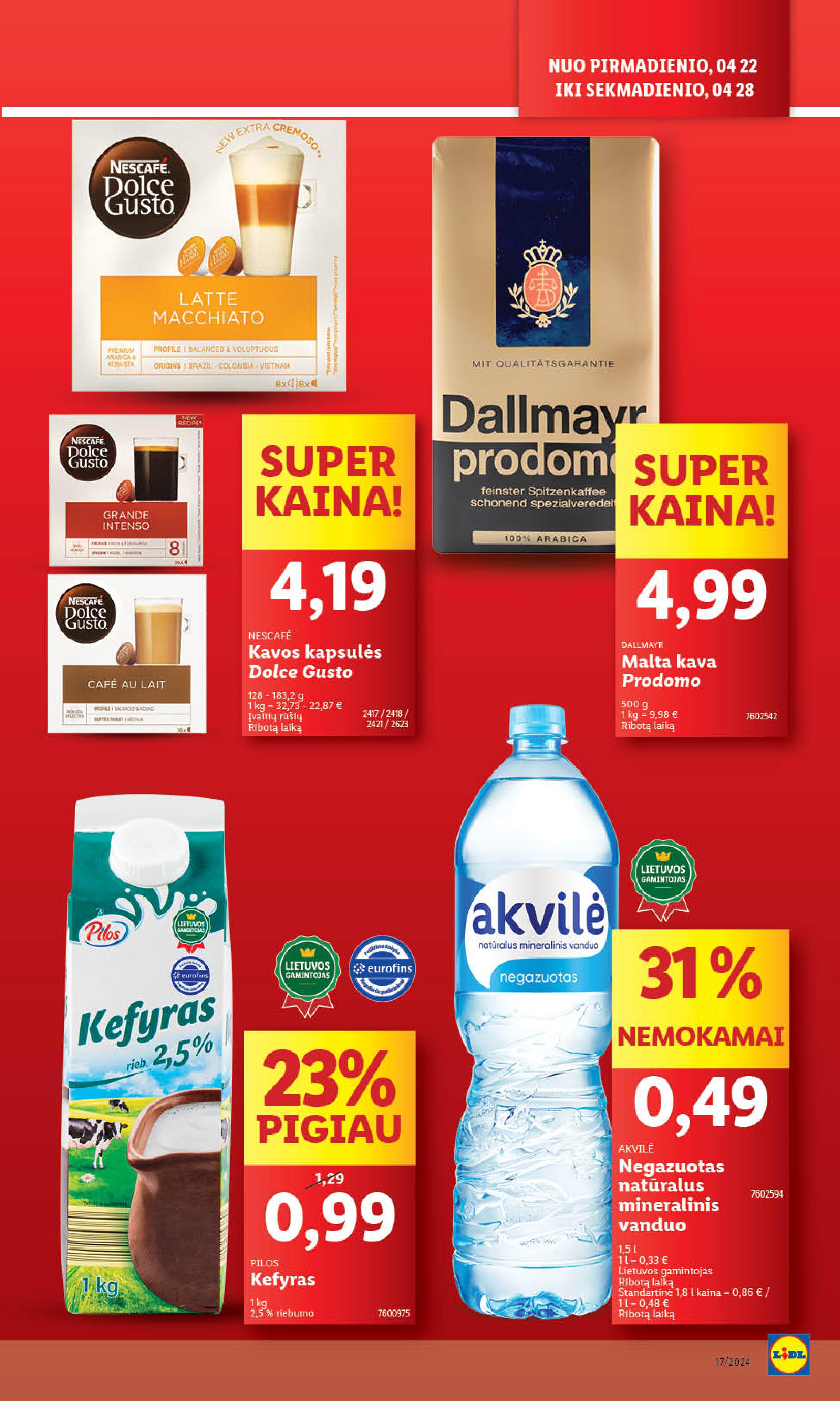 Naujausias LIDL kaininis katalogas 2024.04.22 - 2024.04.28