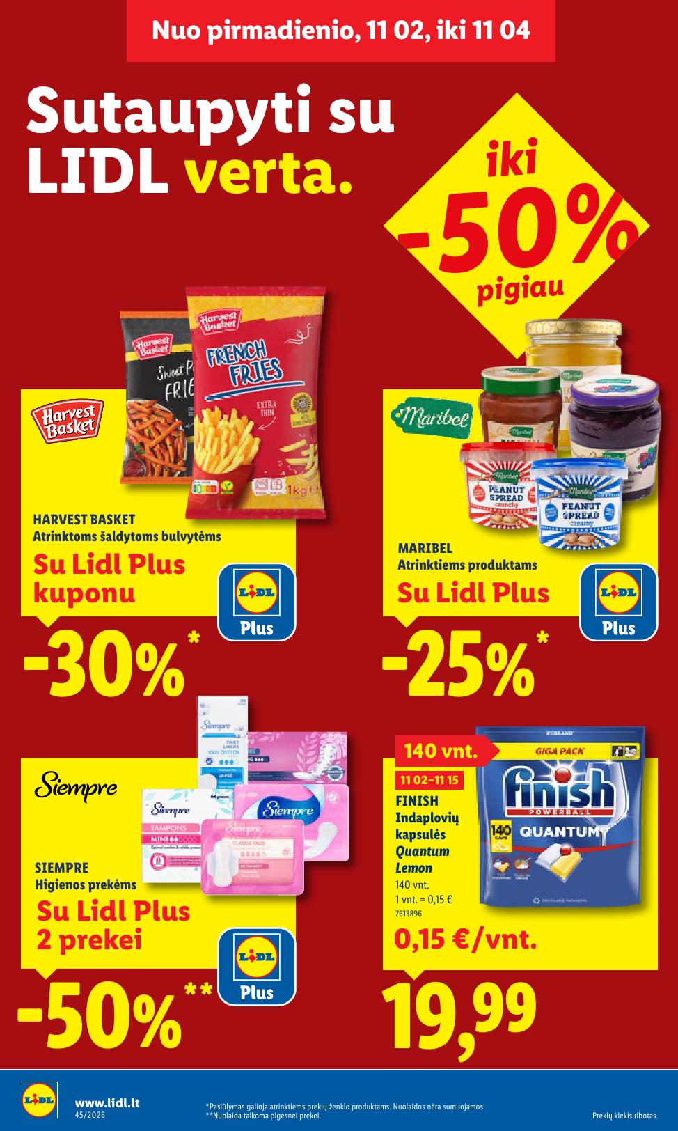 Naujausias LIDL kaininis katalogas 2026.11.02 - 2026.11.08