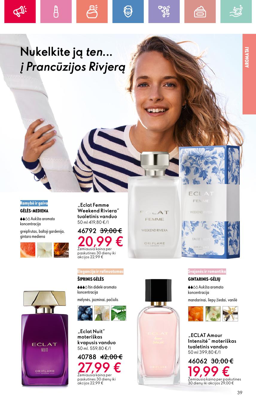 ORIFLAME katalogas galioja 2025.08.03 - 2025.08.23