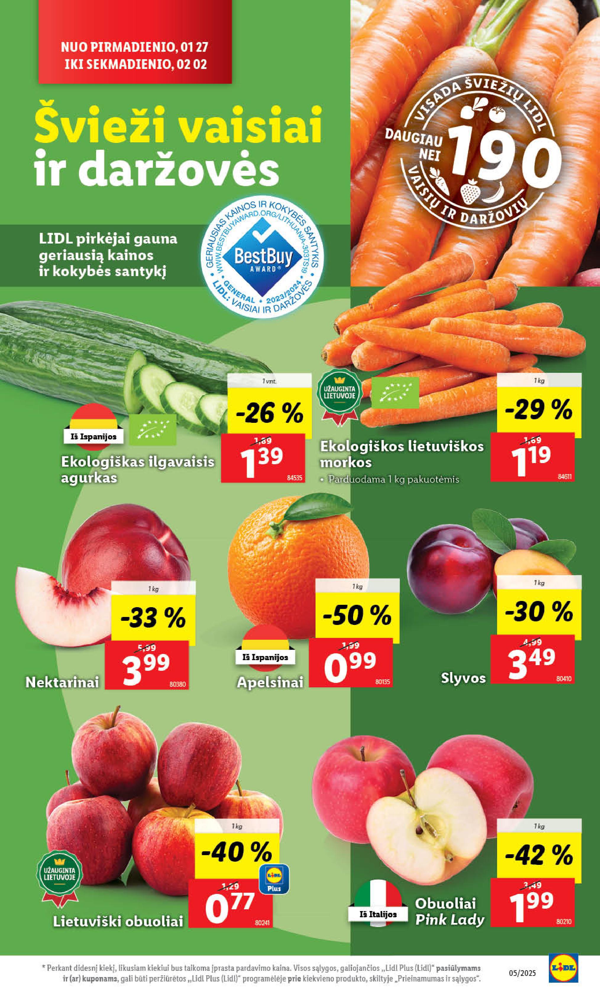 Naujausias LIDL kaininis katalogas 2025.01.27 - 2025.02.02
