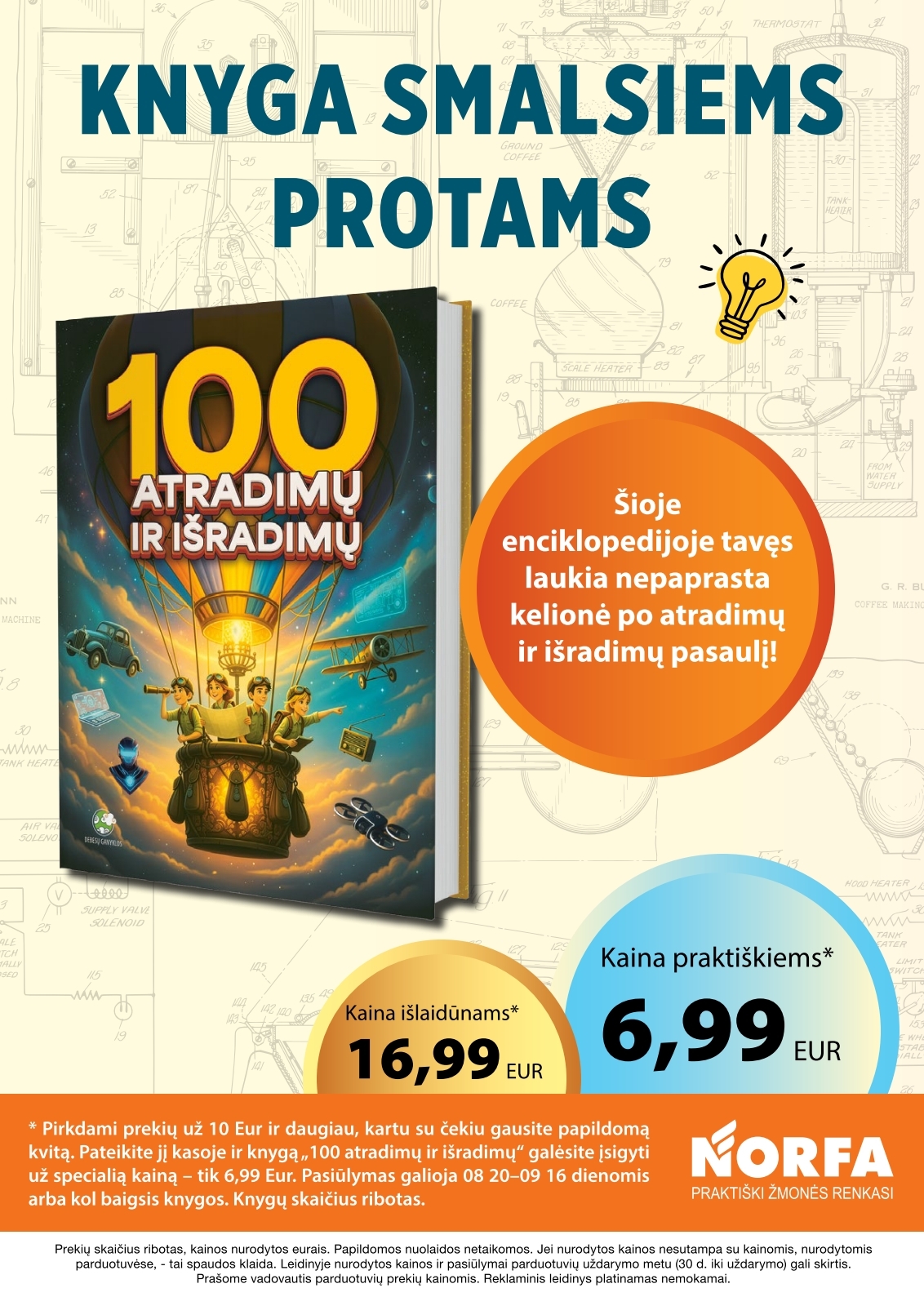 Naujausias NORFA kaininis katalogas 2026.08.20 - 2026.09.02