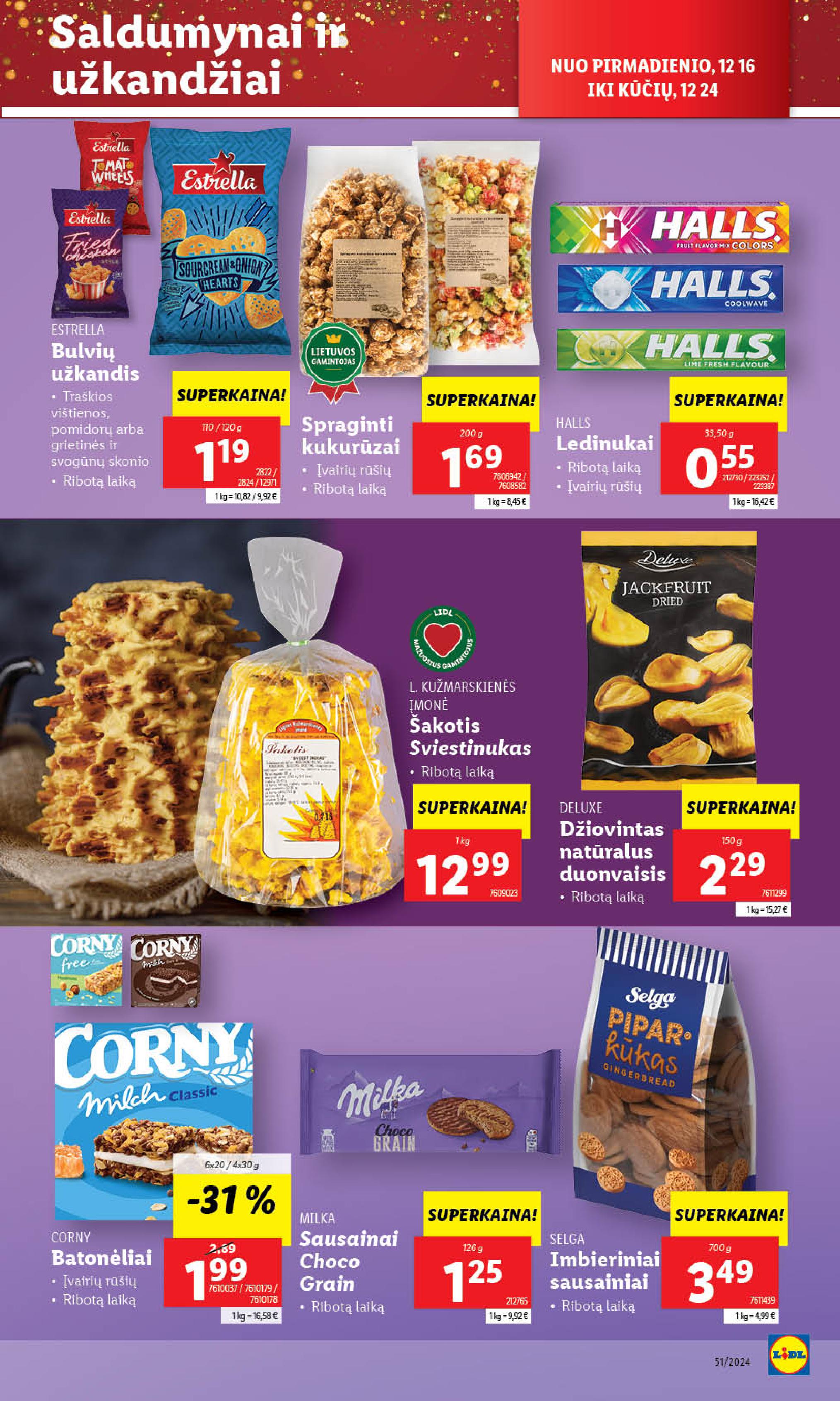 Naujausias LIDL kaininis katalogas 2024.12.16 - 2024.12.24