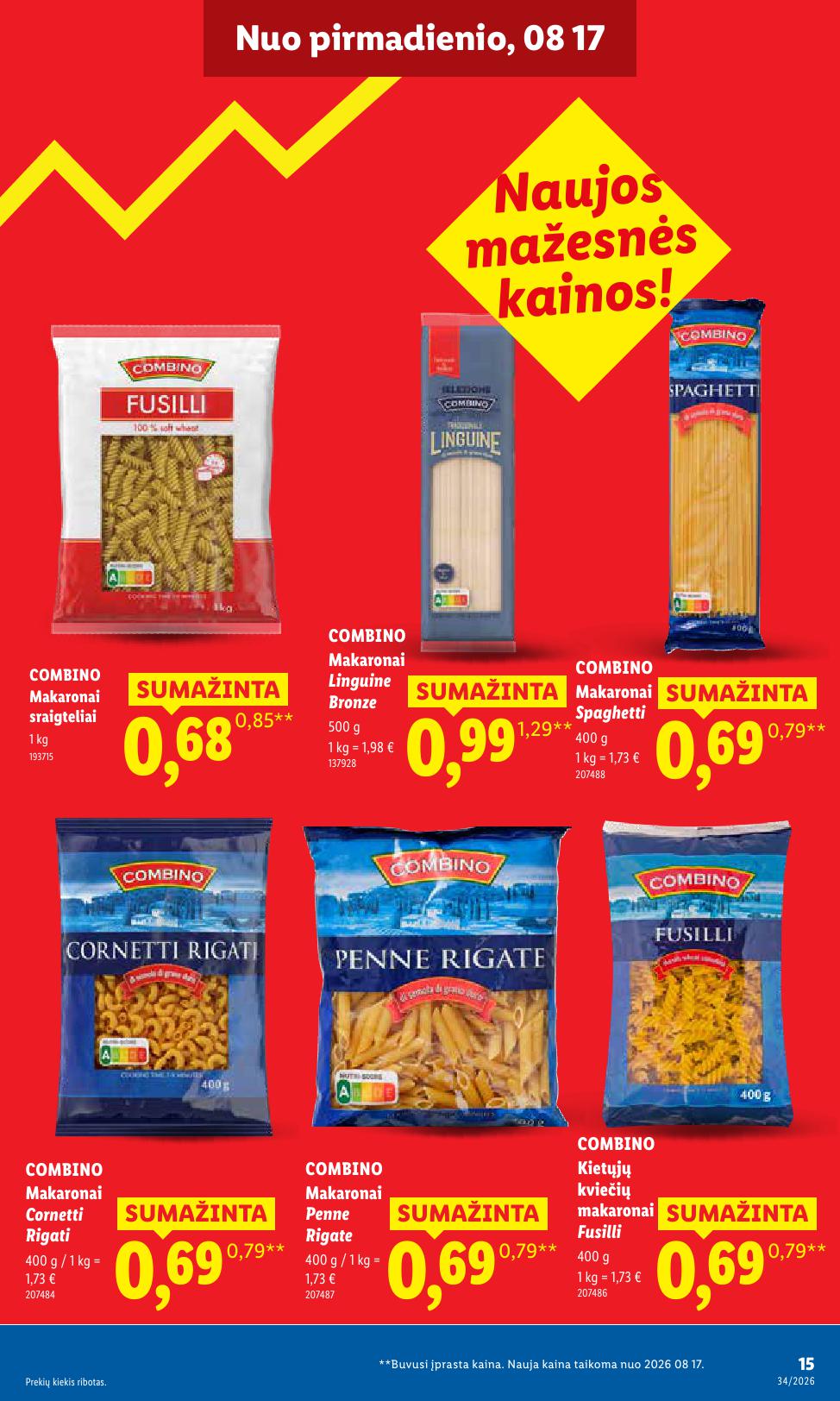Naujausias LIDL kaininis katalogas 2026.08.17 - 2026.08.23