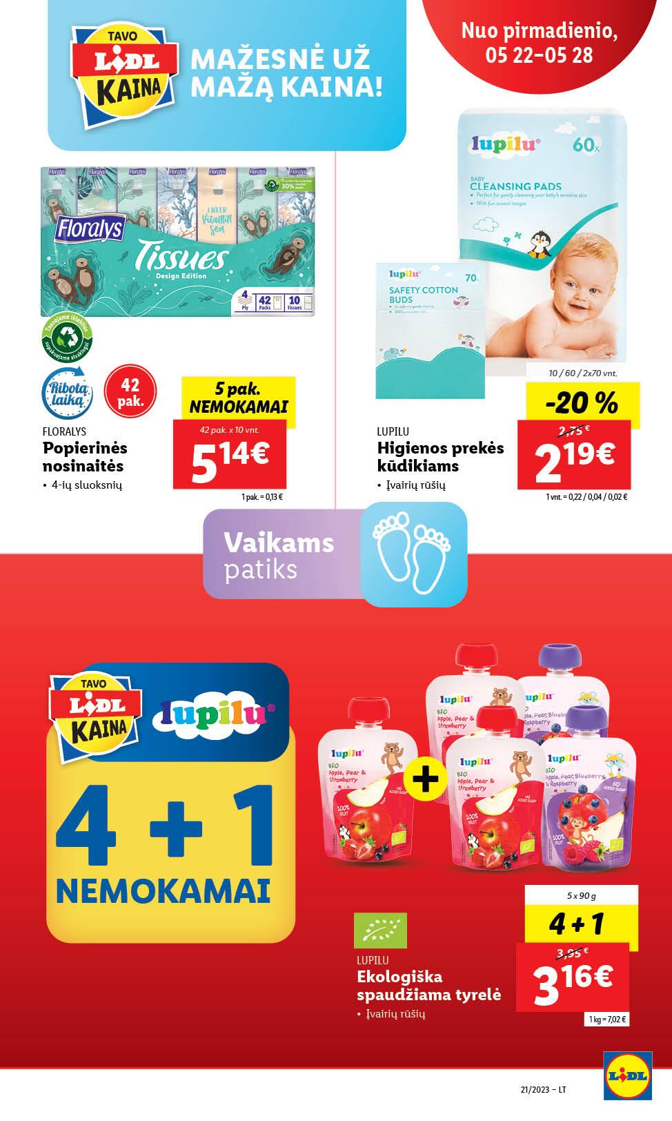 Naujausias LIDL kaininis katalogas 2023.05.22 - 2023.05.28