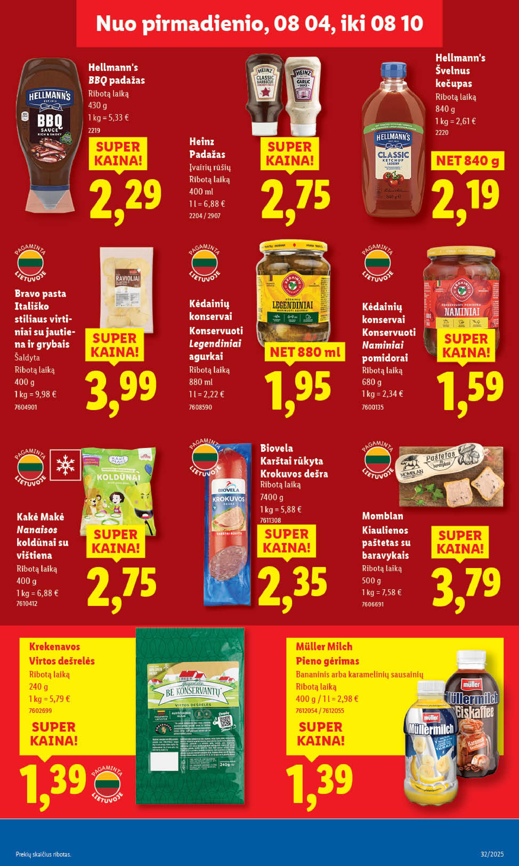 Naujausias LIDL kaininis katalogas 2025.08.04 - 2025.08.10