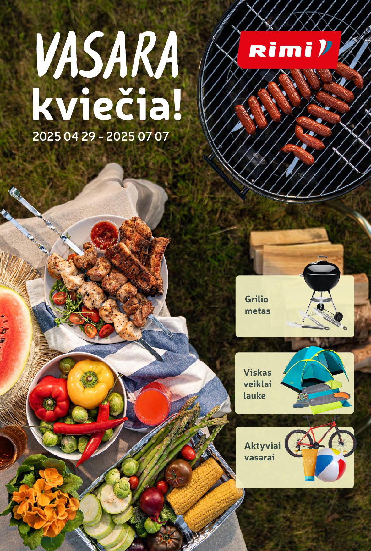 RIMI katalogas "Vasara kviečia !" 2025.04.29 - 2025.07.07