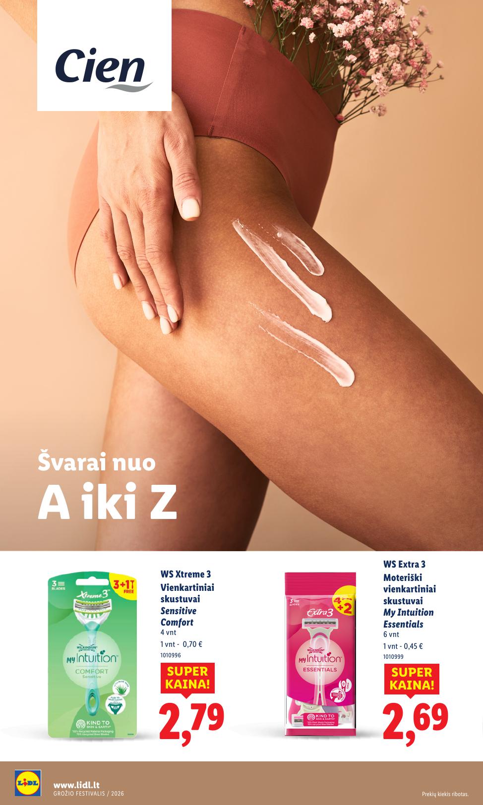 LIDL nuolaidų katalogas "Grožio festivalis" galioja nuo 2026.02.12