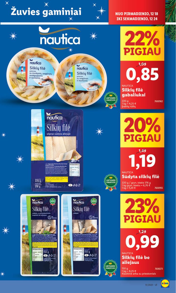 Naujausias LIDL kaininis katalogas 2023.12.18 - 2023.12.24