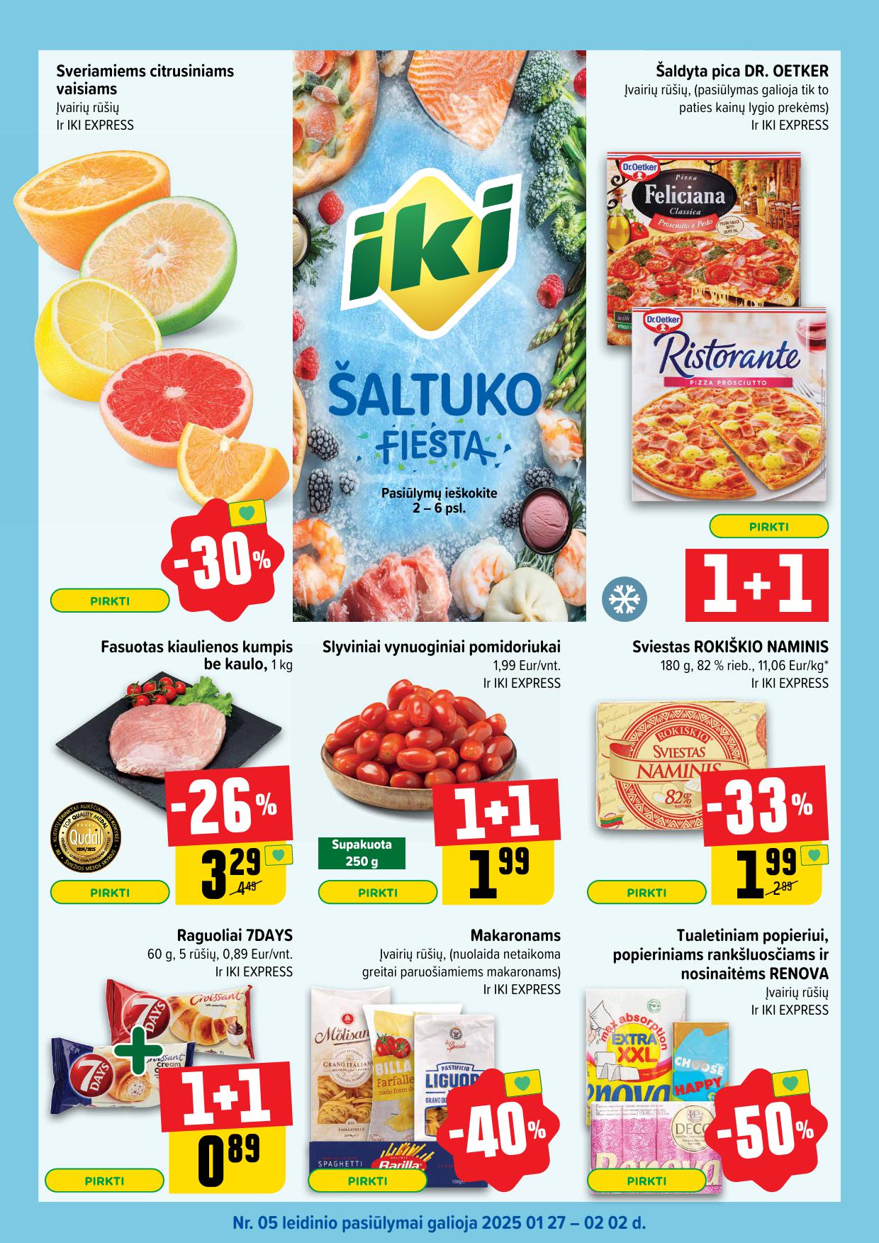 Naujausias IKI kaininis katalogas 2025.01.27 - 2025.02.02
