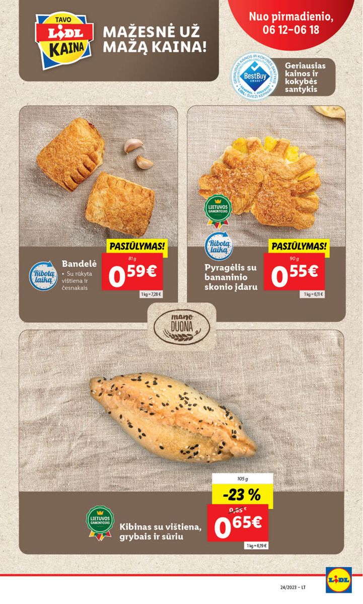 Naujausias LIDL kaininis katalogas 2023.06.12 - 2023.06.18