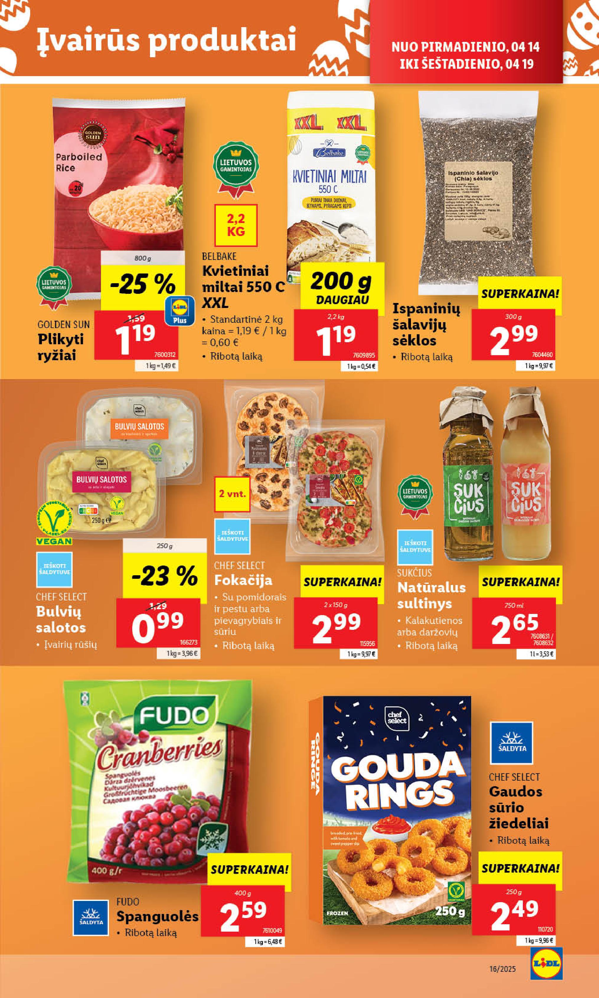 Naujausias LIDL kaininis katalogas 2025.04.14 - 2025.04.19