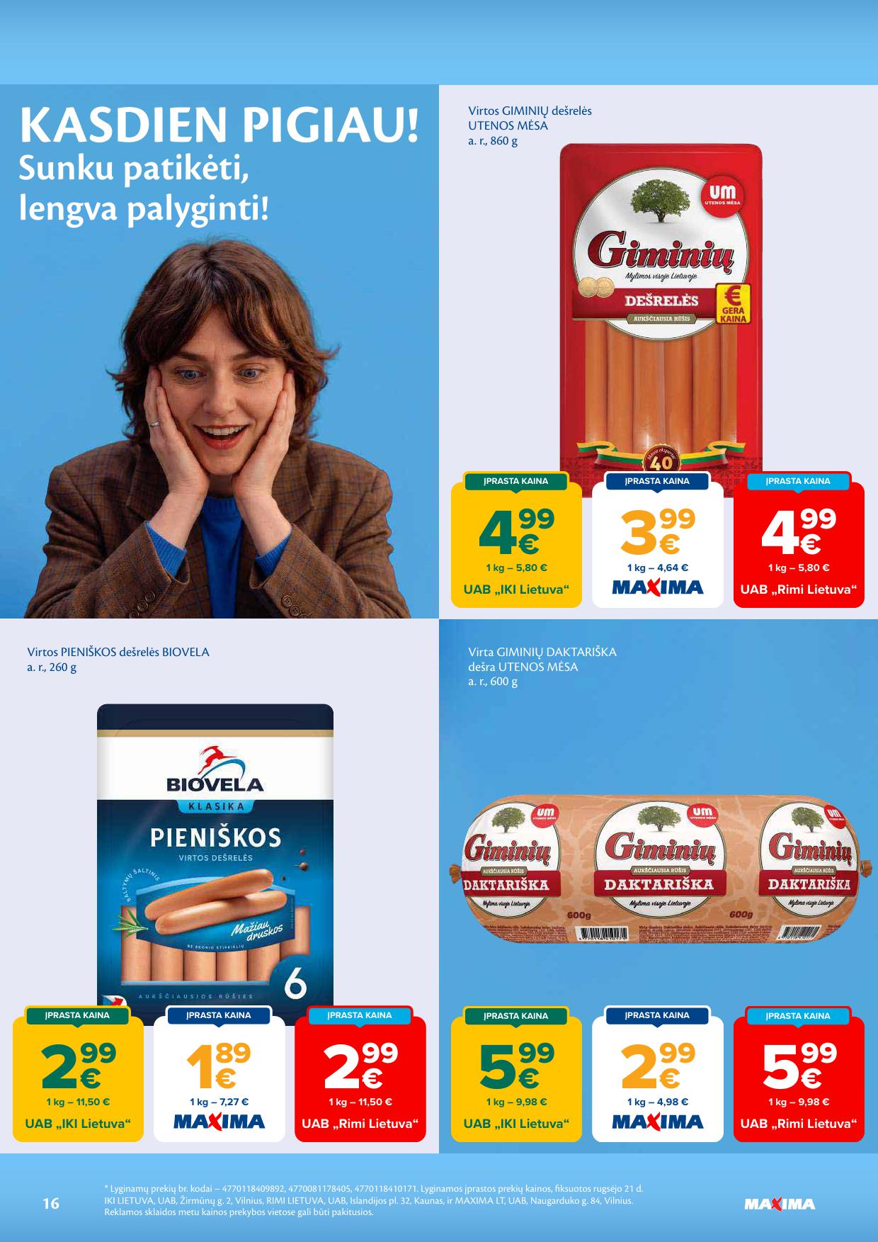 Naujausias MAXIMA kaininis katalogas 2026.09.29 - 2026.10.05