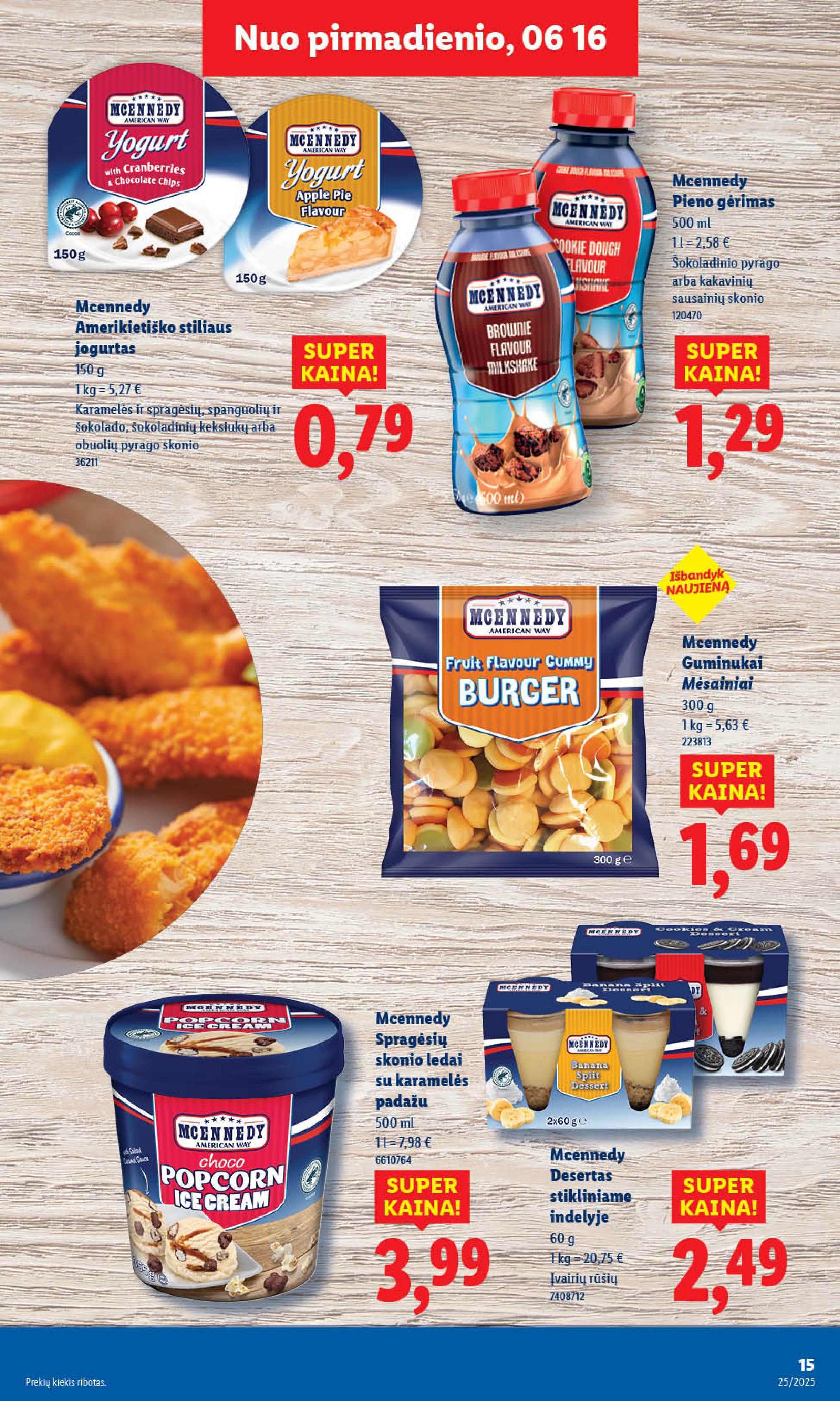 LIDL akcijų ir nuolaidų leidinys 2025.06.16 - 2025.06.22