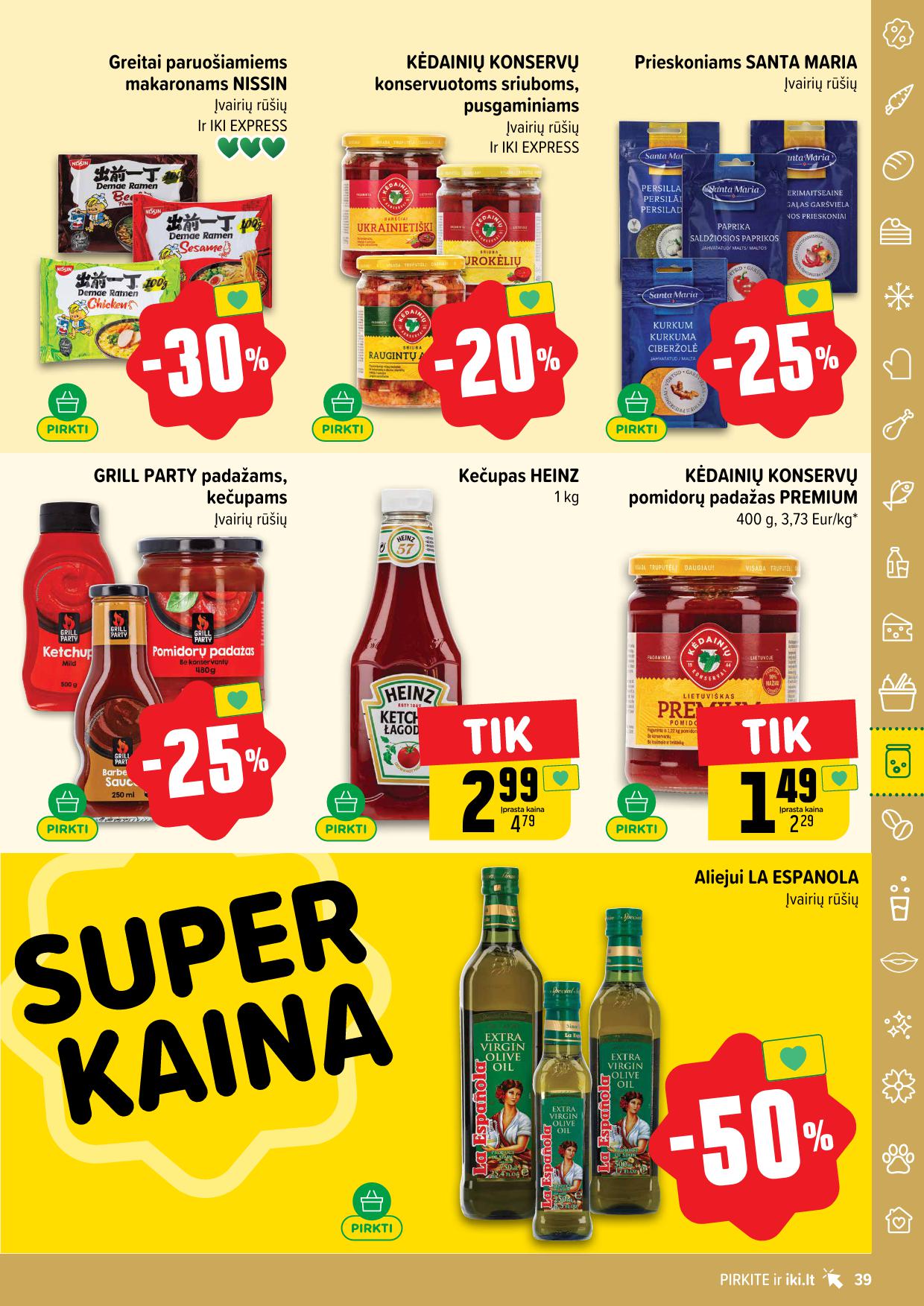Naujausias IKI kaininis katalogas 2025.08.04 - 2025.08.10